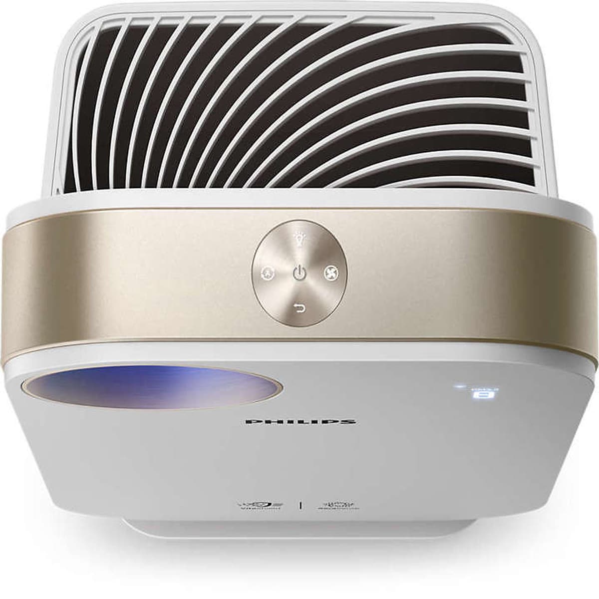 Máy lọc không khí kháng khuẩn trong nhà nhãn hiệu Philips AC4558 Cảm ứng thông minh 4 màu, giám sát và kiểm soát với ứng dụng điện thoại thông minh, loại bỏ vi rút, vi khuẩn - HÀNG NHẬP KHẨU 