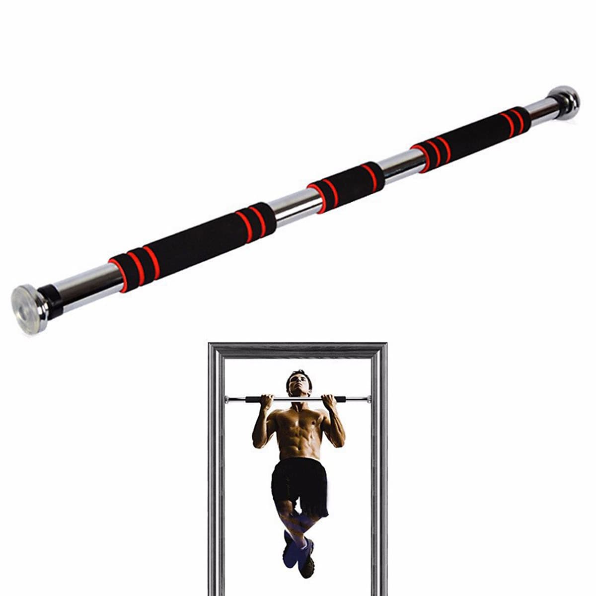 Xà đơn treo tường gắn cửa đa năng độ dài tùy chỉnh giúp bạn tập gym