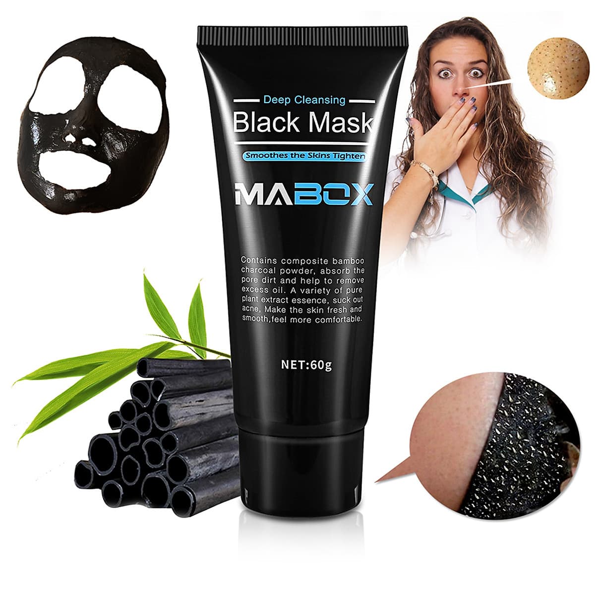 Mặt Nạ Lột Mụn Đầu Đen Maxbox (60g)