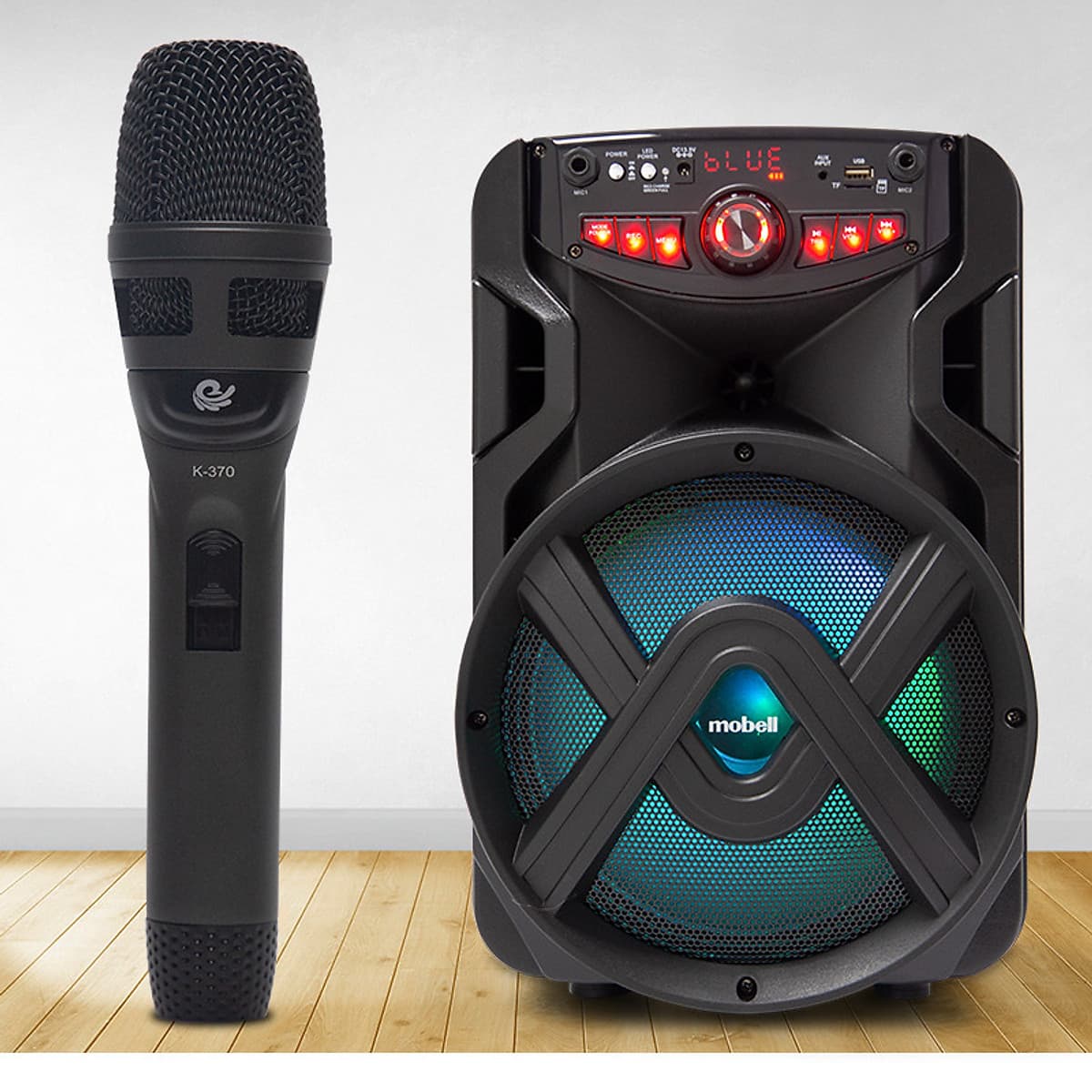 Bộ 1 Micro Karaoke Có Dây Chuyên Dùng Cho Loa Kéo, Amply, Vỏ Bằng Hợp Kim Chống Rơi Vỡ, Hút Âm Cực Tốt Model K370 - Chính Hãng