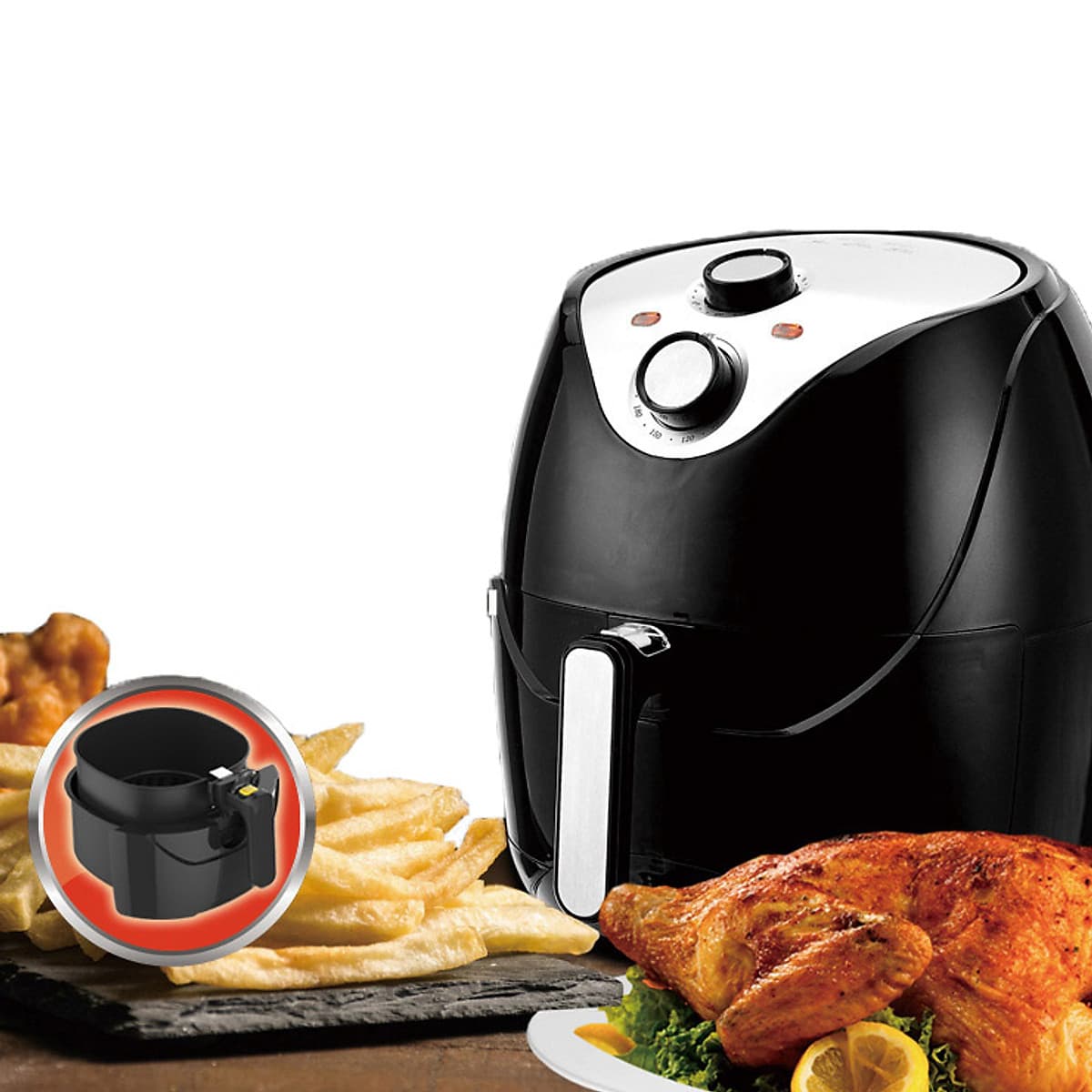 Nồi chiên không dầu HB – 8009 -  4.8L  