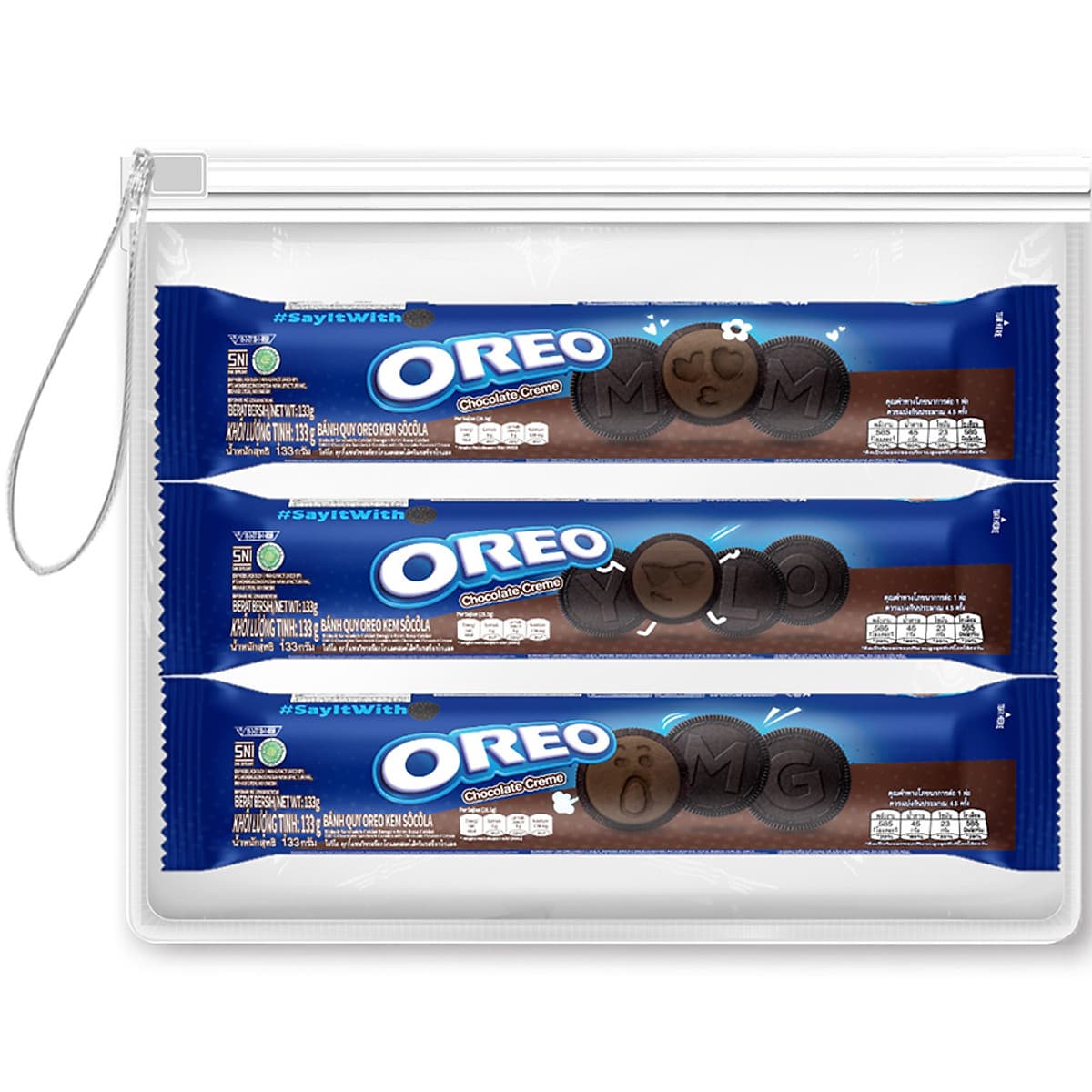 Combo 3 Bánh Quy Oreo Các Vị (133g)