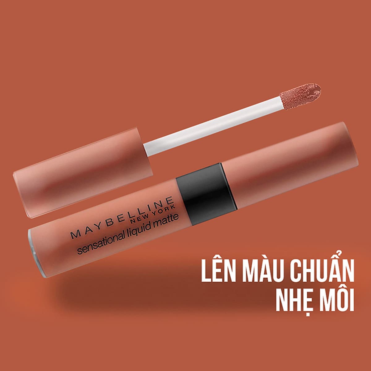 Son kem lì nhẹ môi Maybelline New York phiên bản tông đất giới hạn Sensational Liquid Matte 7ml