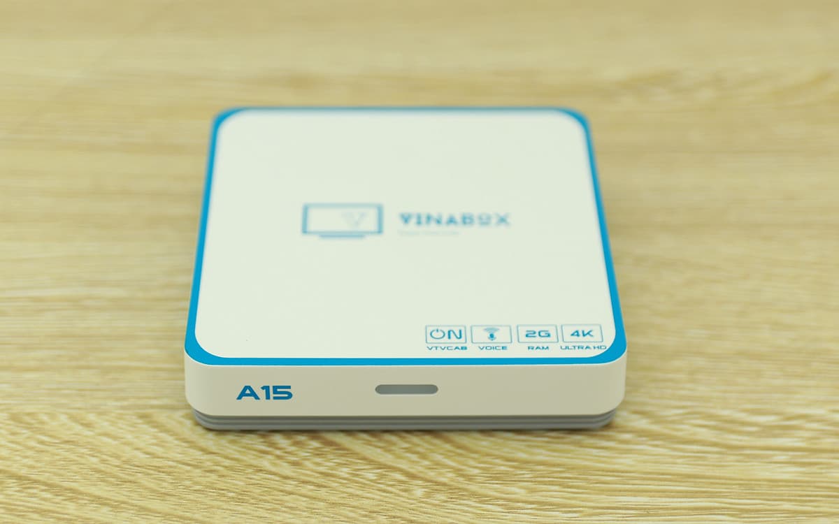 Android TV Box Vinabox A15 2020 Có Điều khiển giọng nói Ram 2G/ Rom 16G - Hàng Chính Hãng