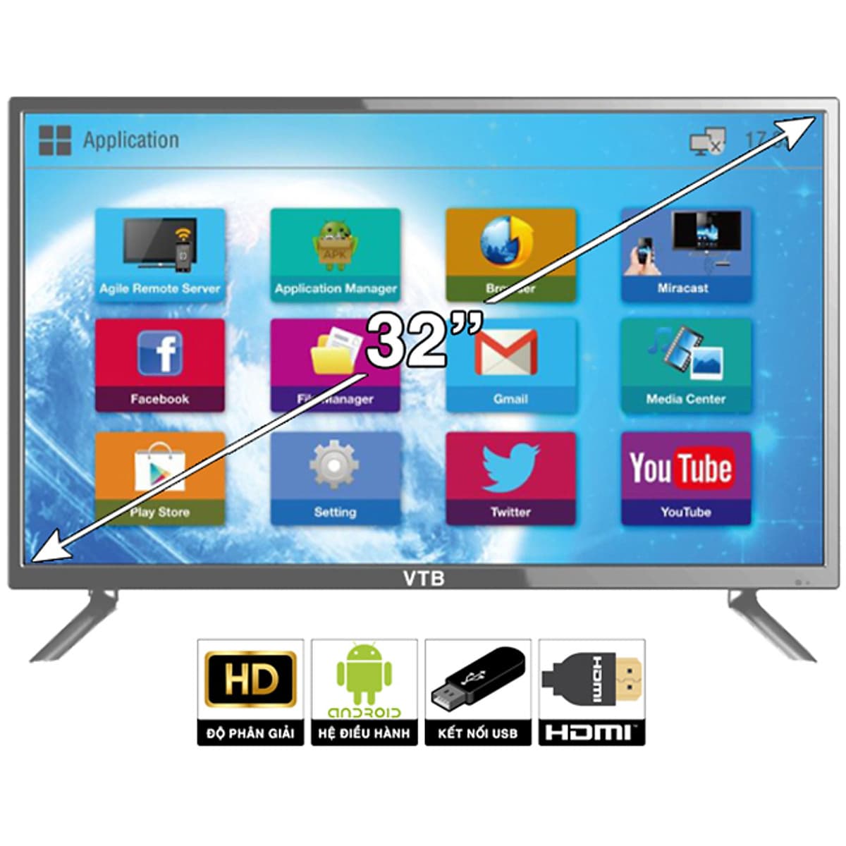 Smart Tivi VTB HD 32 inch LV3275SM