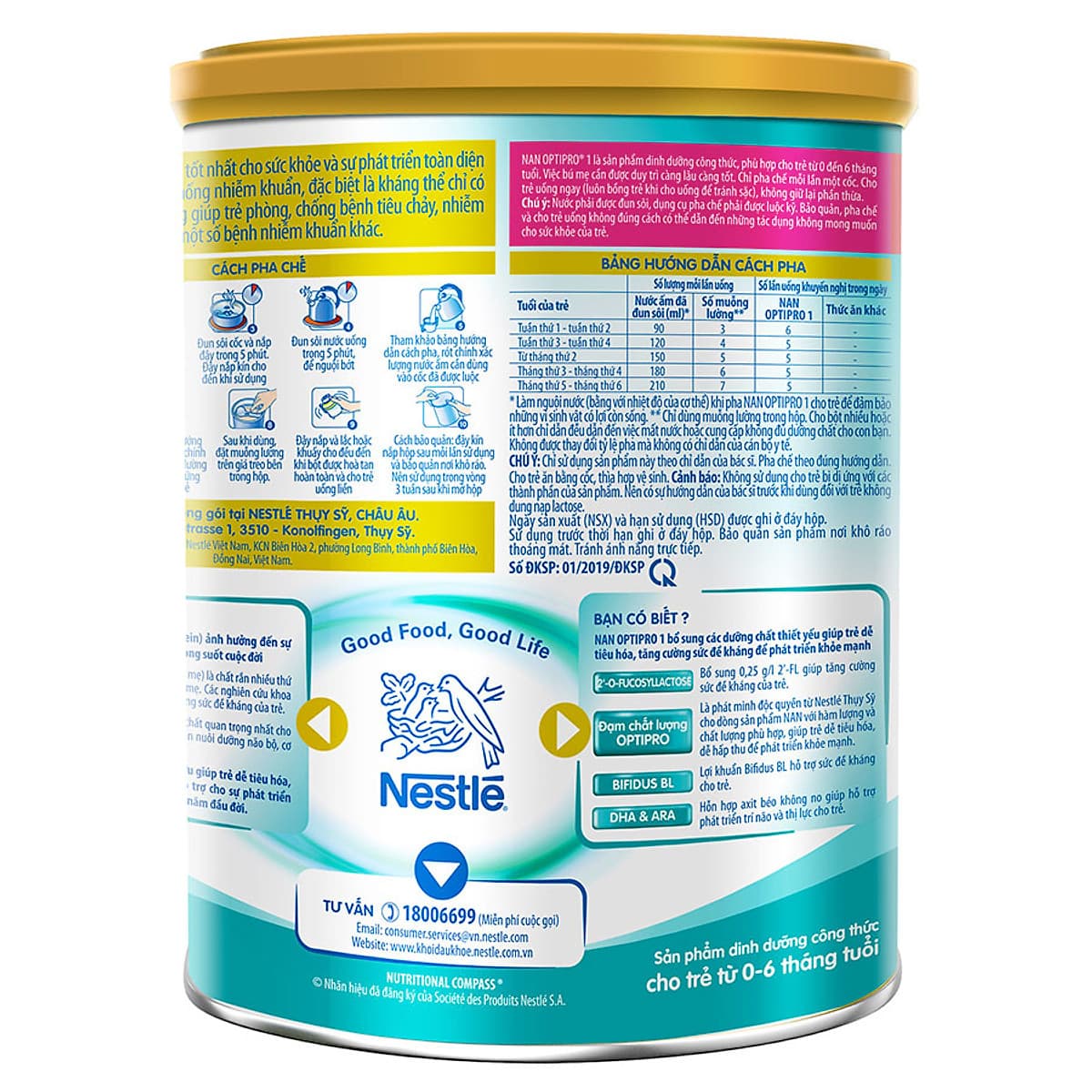 Sữa Bột Nestlé NAN Optipro 1 (400g) - HMO