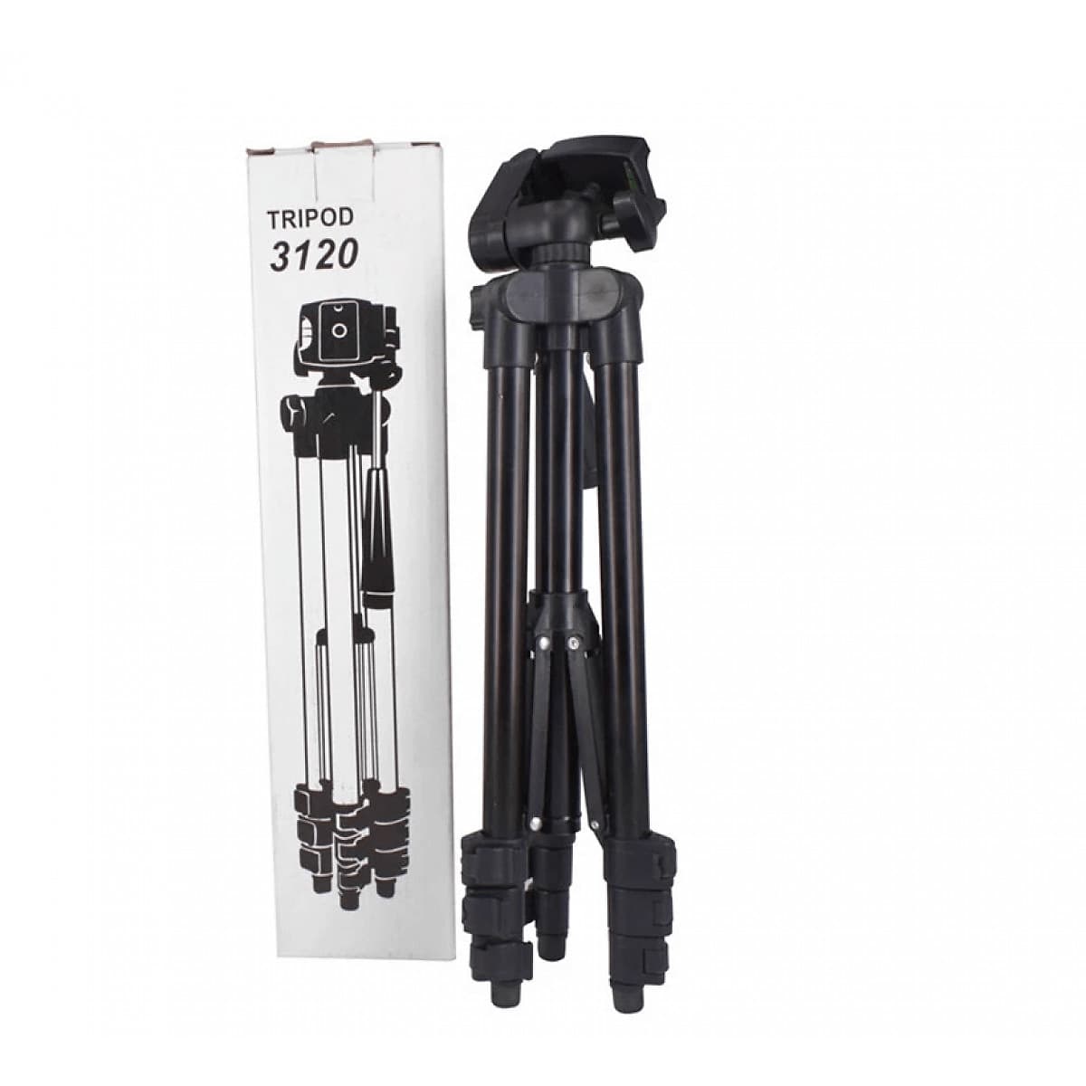 Combo Giá đỡ chụp hình Tripod 3120 dành cho điện thoại, máy ảnh, tặng kẹp điện thoại