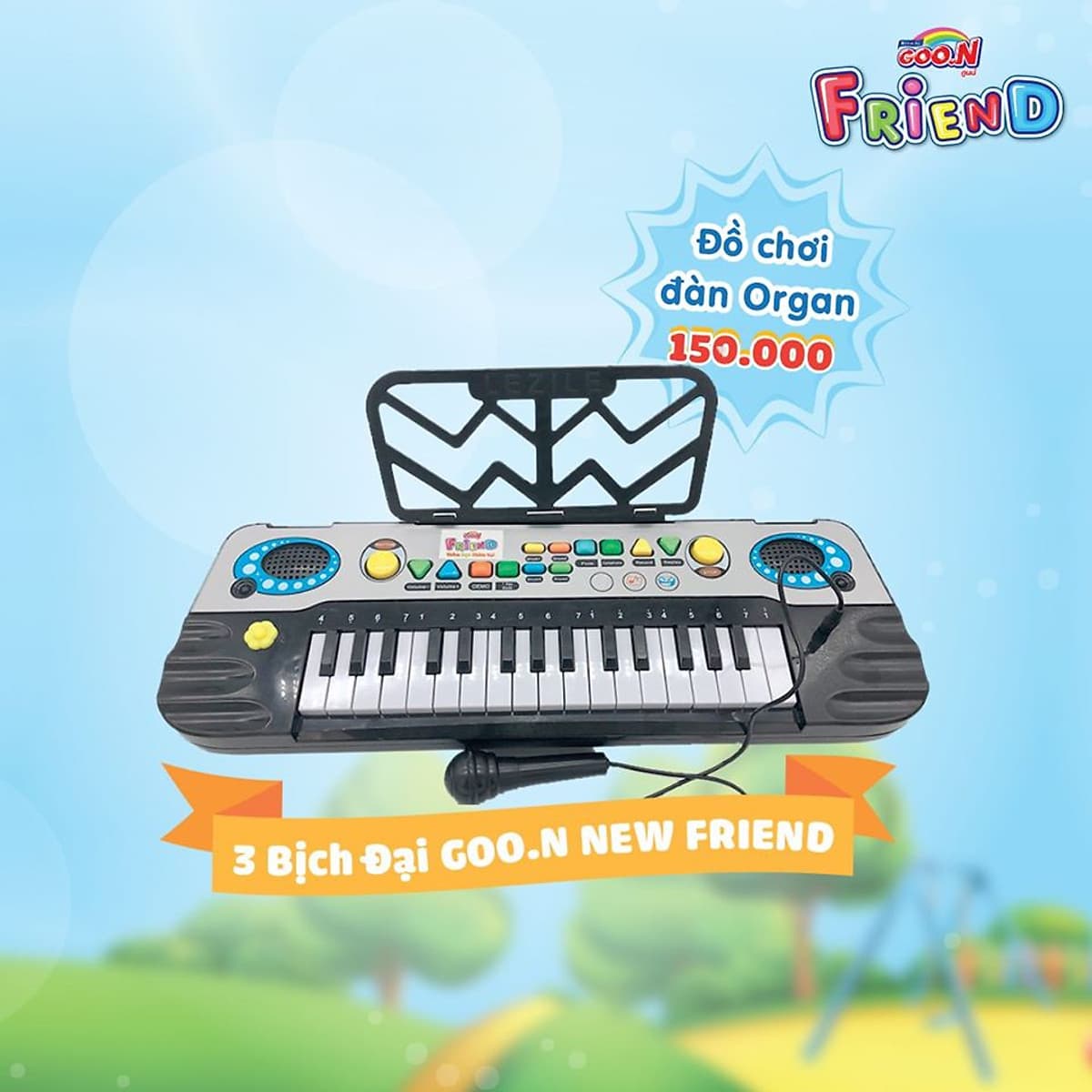 Combo 3 Bịch Tã Quần Goon Friend Doremon Mới M54/L46/XL40/XXL34/XXXL22 - Tặng đồ chơi đàn Organ