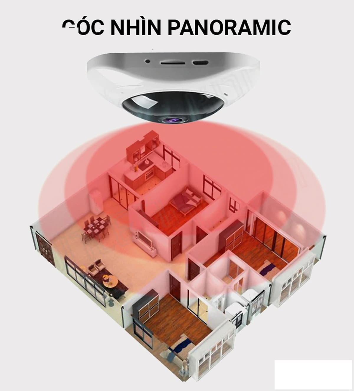 CAMERA WIFI ỐP TRẦN 360 MINI YOOSEE -HÀNG NHẬP KHẨU