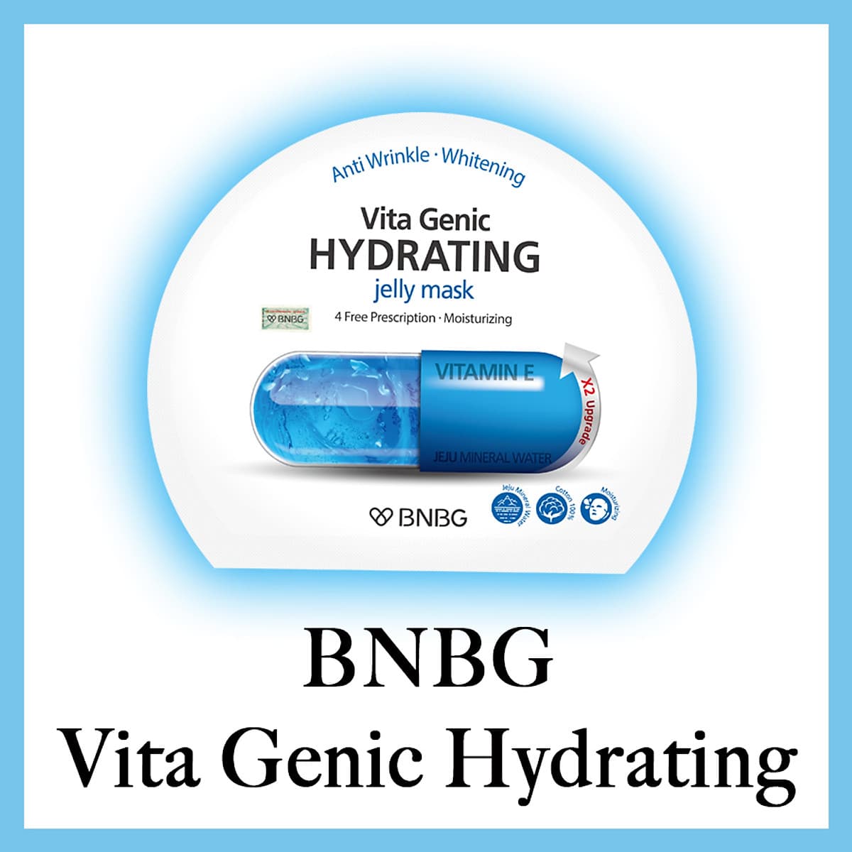 Combo 10 gói Mặt nạ giấy BNBG Vita Genic Jelly Mask 30ml x10 (Lifting, Whitening, Relaxing, Hydrating) Tặng 1 Lưới Tạo Bọt Rửa Mặt