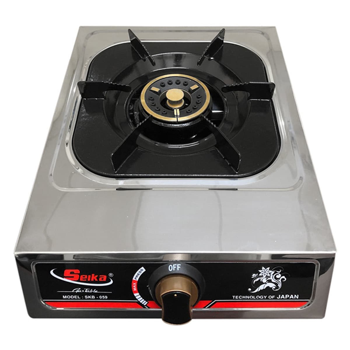 Bếp Gas Đơn Toàn Thân Inox Seika SKB059B - Hàng Chính Hãng