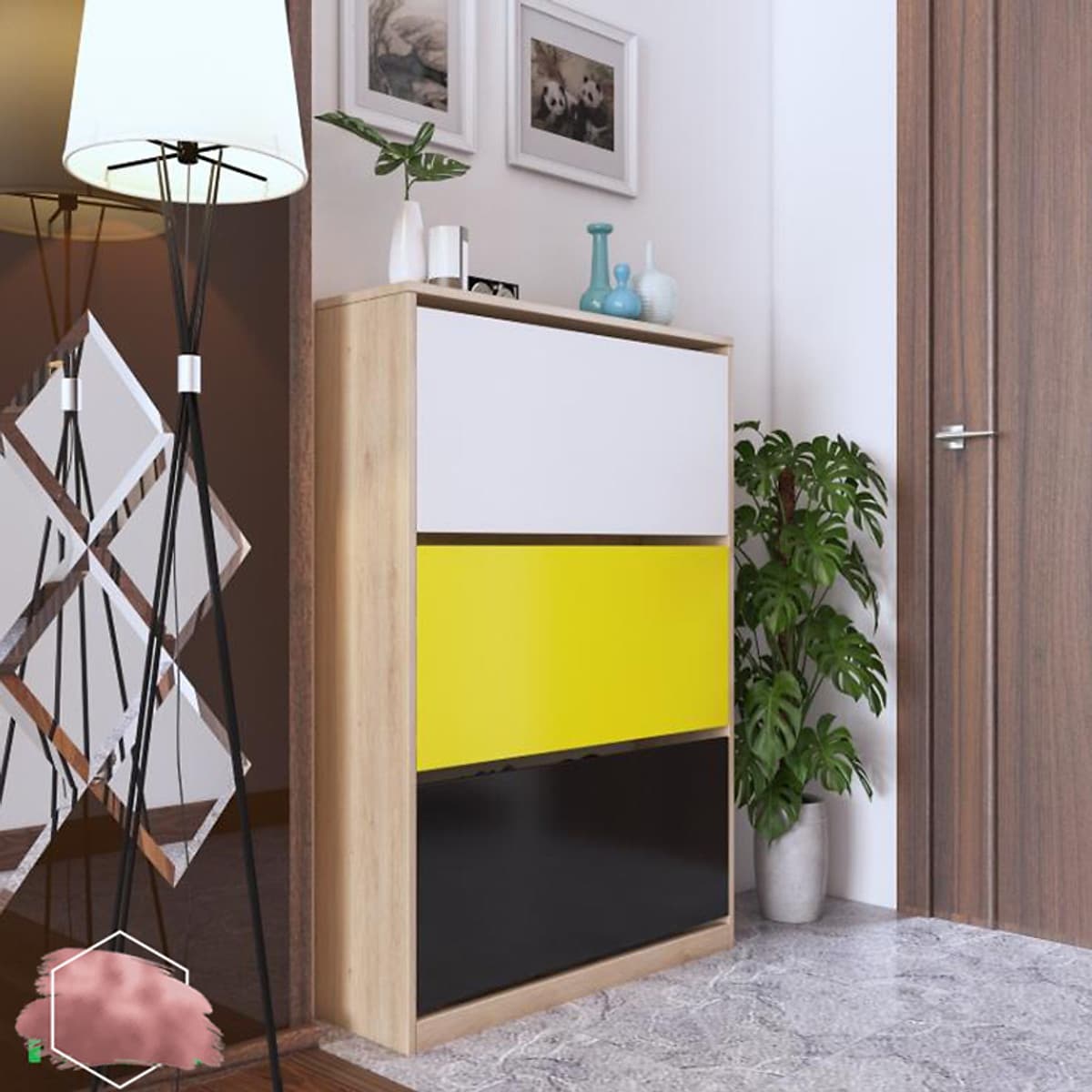 Tủ Giày Thông Minh Cao Cấp Sức Chứa Tối Đa Với Cánh Lật Thông Minh
