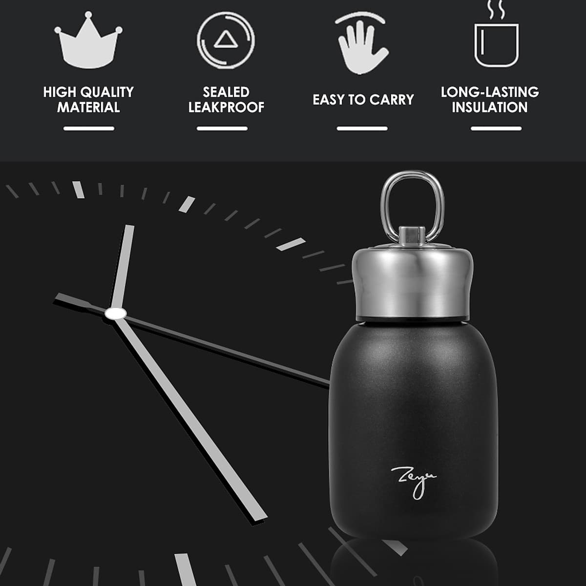 Bình Nước Giữ Nhiệt Có Móc Treo (300ml)