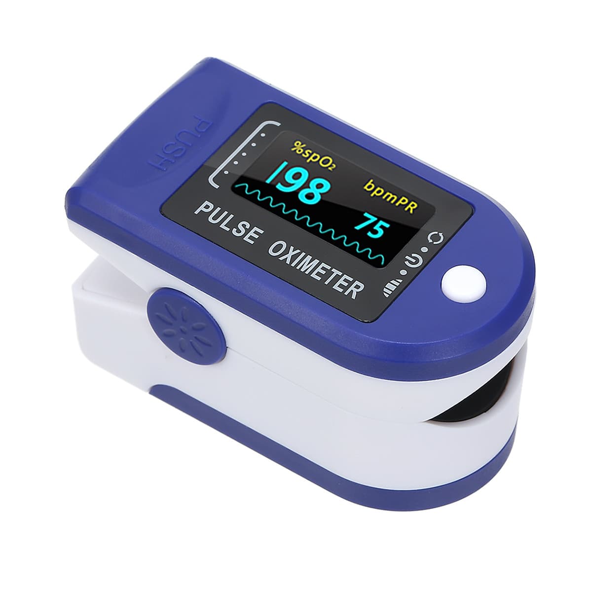 Máy SPO2 kẹp ngón tay màn hình LED đo nhịp tim và nồng độ oxy trong máy