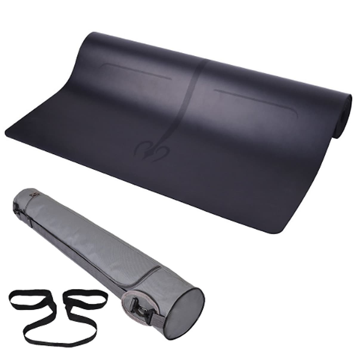 Thảm Tập Yoga Định Tuyến Da PU Cao Cấp Amalife + Túi Đựng Thảm Tập Yoga Định Tuyến + Dây Buộc Thảm Tập Yoga Định Tuyến