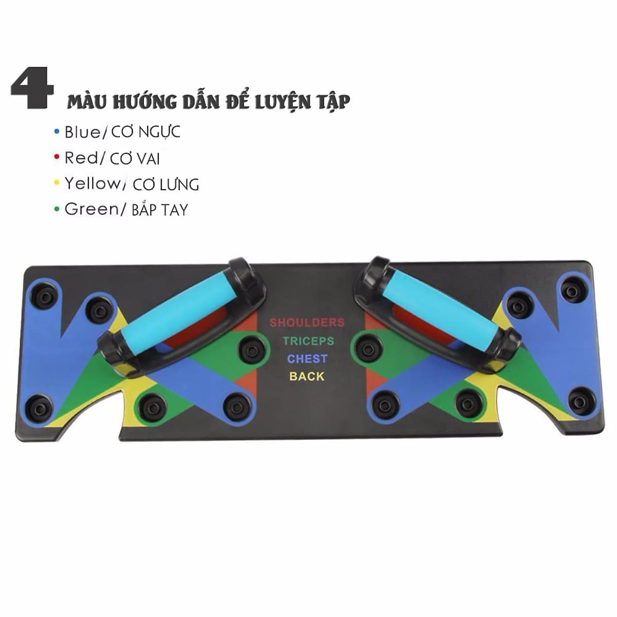 Bộ Dụng Cụ Hít Đất Chống Đẩy 9 in 1 – Dụng Cụ Chống Đẩy - Hít Đất - Chính Hãng miDoctor