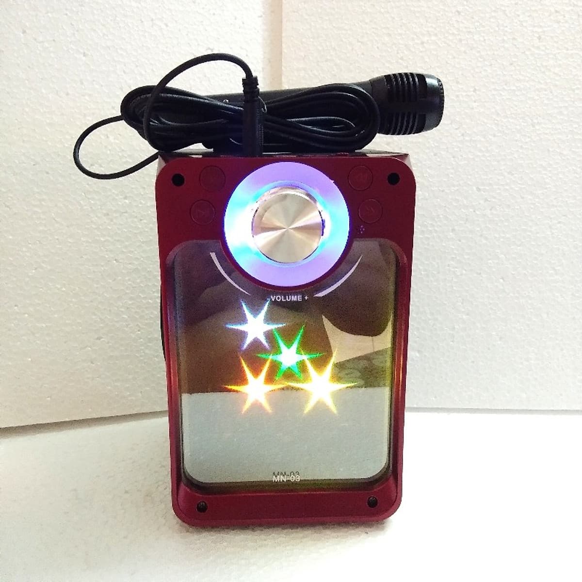 Loa Karaoke Bluetooth MN-03 có Led - Kèm Mic có dây