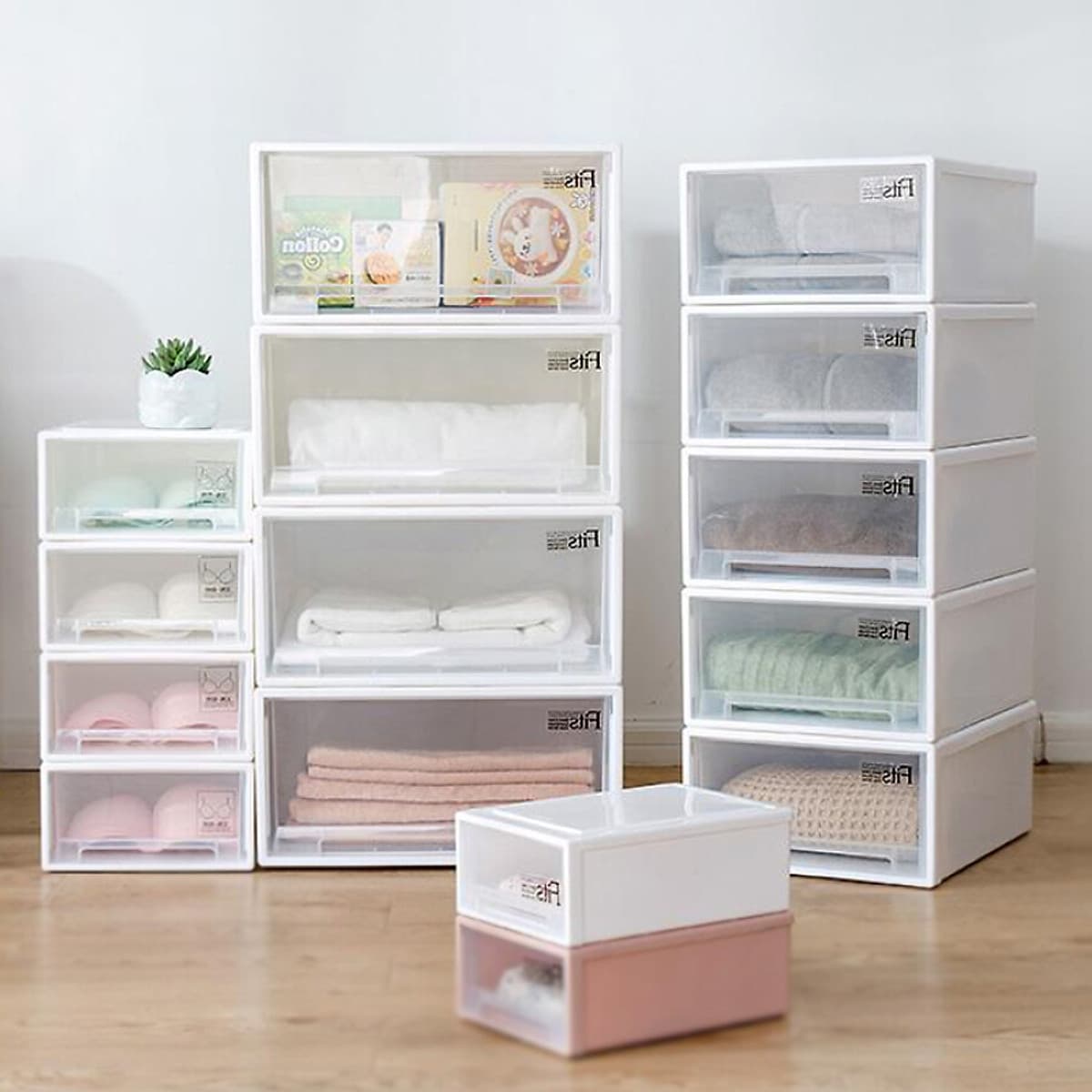 Tủ Nhựa Jinghui Si Chuang JH0814 Có Ngăn Kéo
