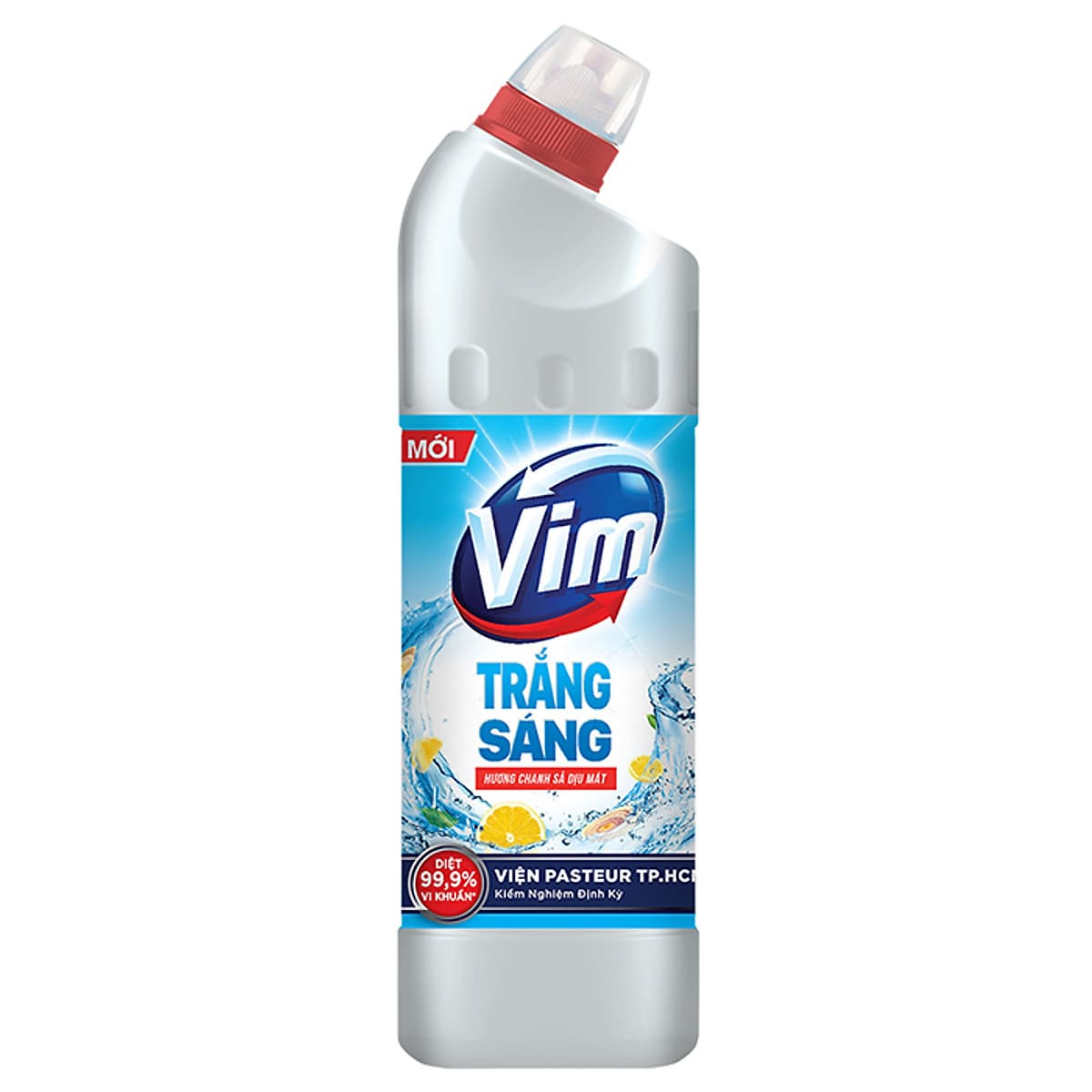 Combo 1 Vim Diệt Khuẩn Fresh Chanh xả 880ml + Viên vệ sinh bồn cầu VIM POWER 5 Vim Block Hương Lavender