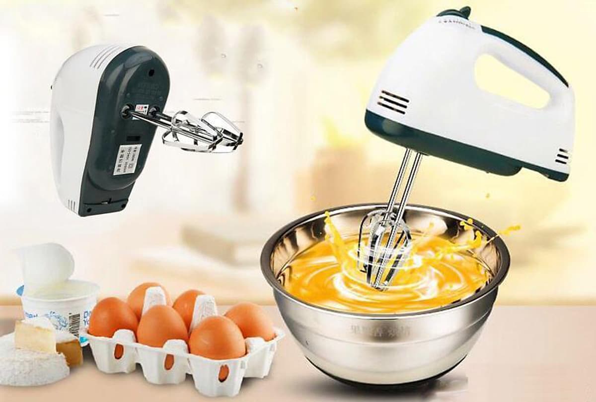 Máy Đánh Trứng 7 Tốc Độ - Tặng Kèm Dụng Cụ Xịt Cốt Nước Chanh