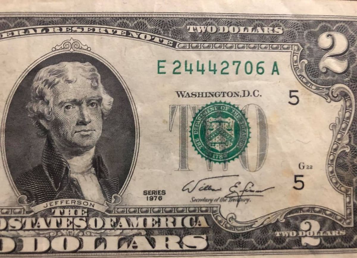 Tờ 2 USD 1976, tiền cổ Mỹ sưu tầm may mắn nhất thế giới