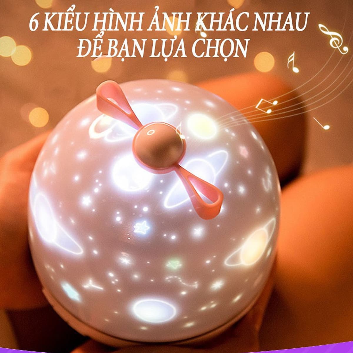 Đèn chiếu ngàn sao 6 chế độ màu 