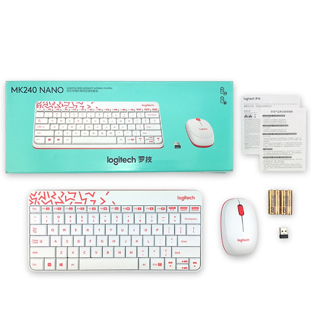  Bộ Chuột Và Bàn Phím Không Dây Logitech MK240/MK245