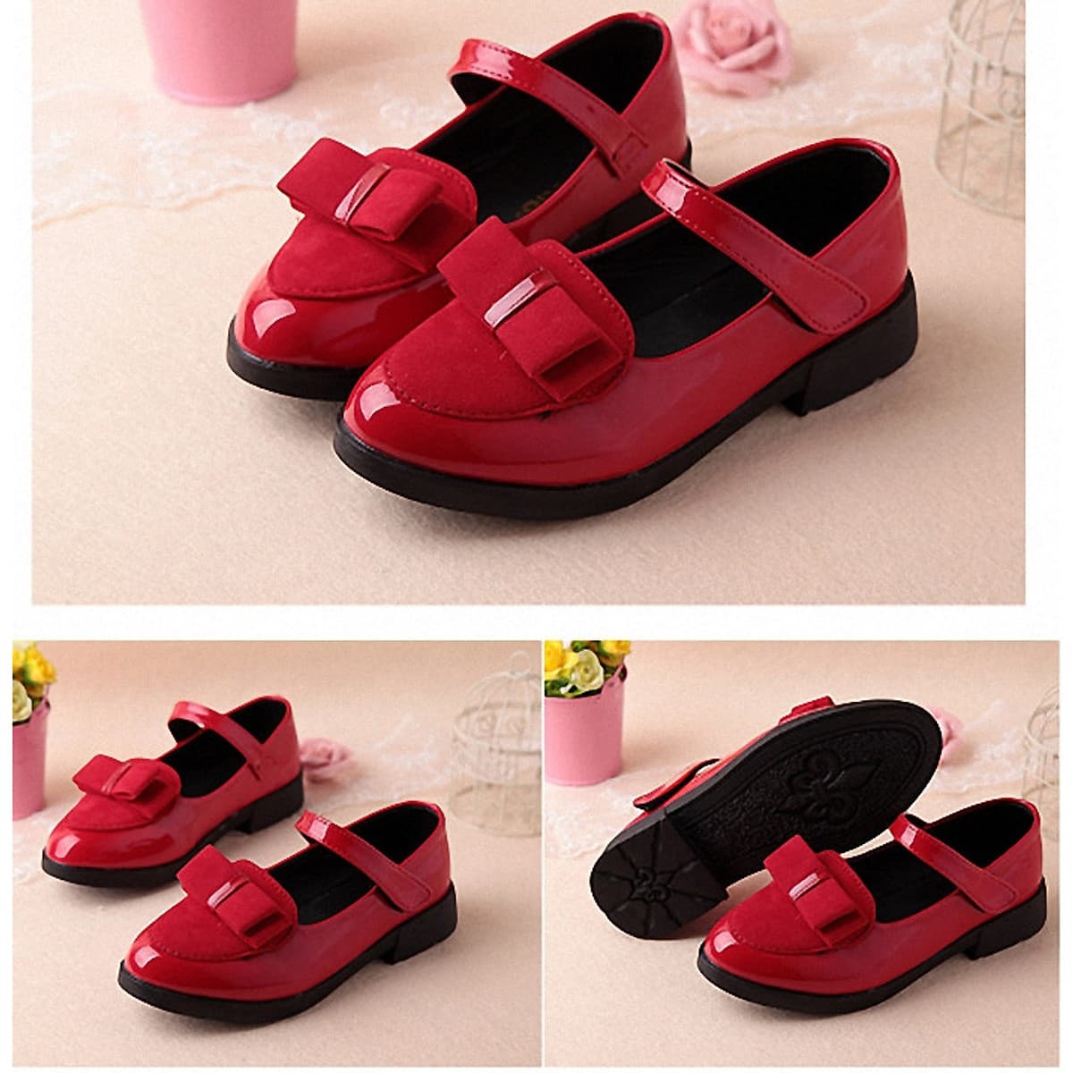Giày búp bê nơ xinh cho bé gái 3 - 12 tuổi - G1