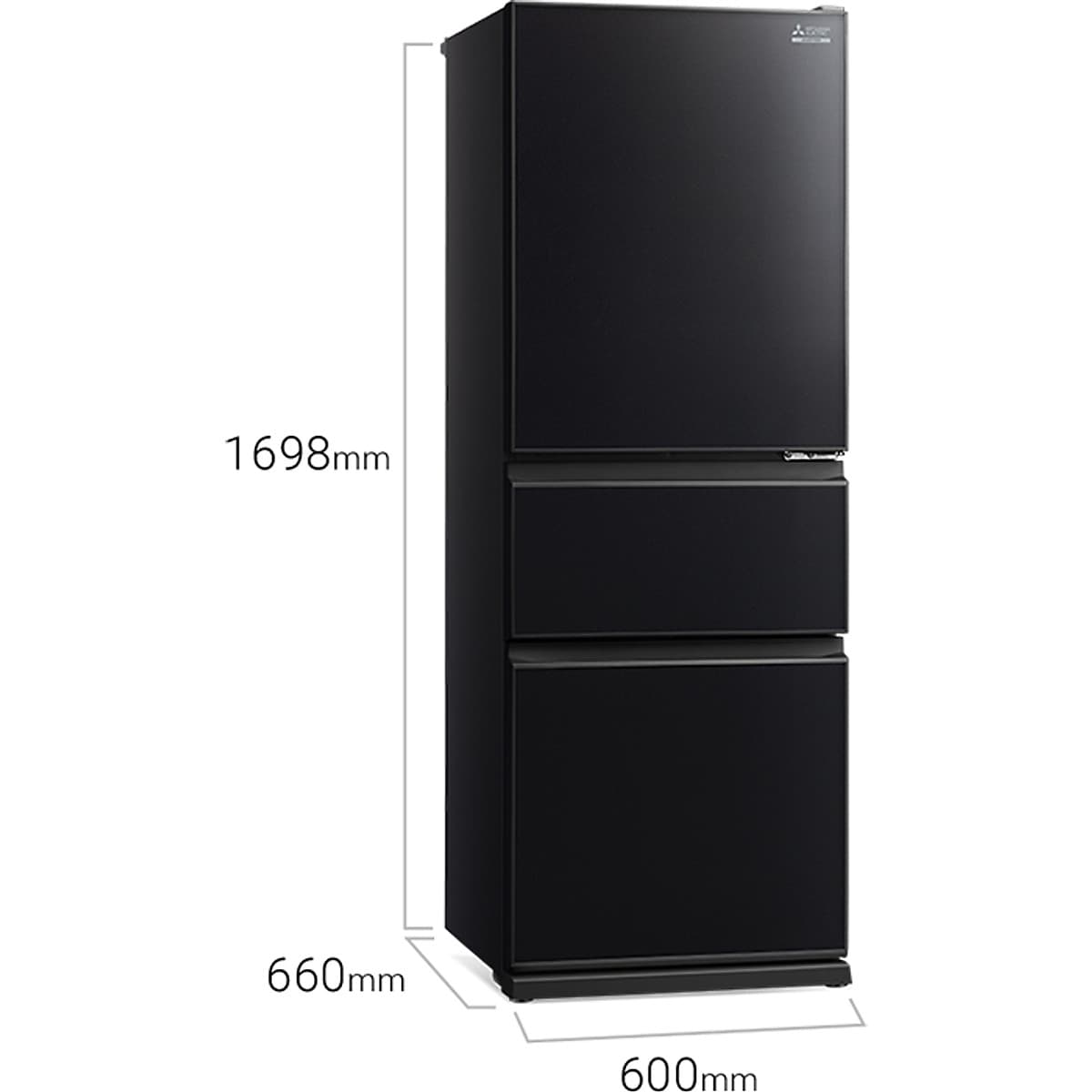 Tủ Lạnh Inverter Mitsubishi Electric MR-CGX41EN-GBK (330L) - Hàng Chính Hãng