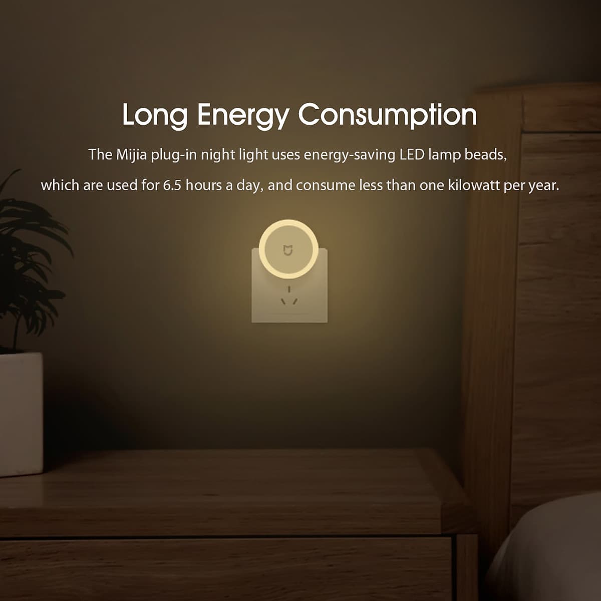 Xiaomi Mijia Đèn Ngủ Cảm biến ánh sáng Tiết Kiệm Năng Lượng  (Trắng)