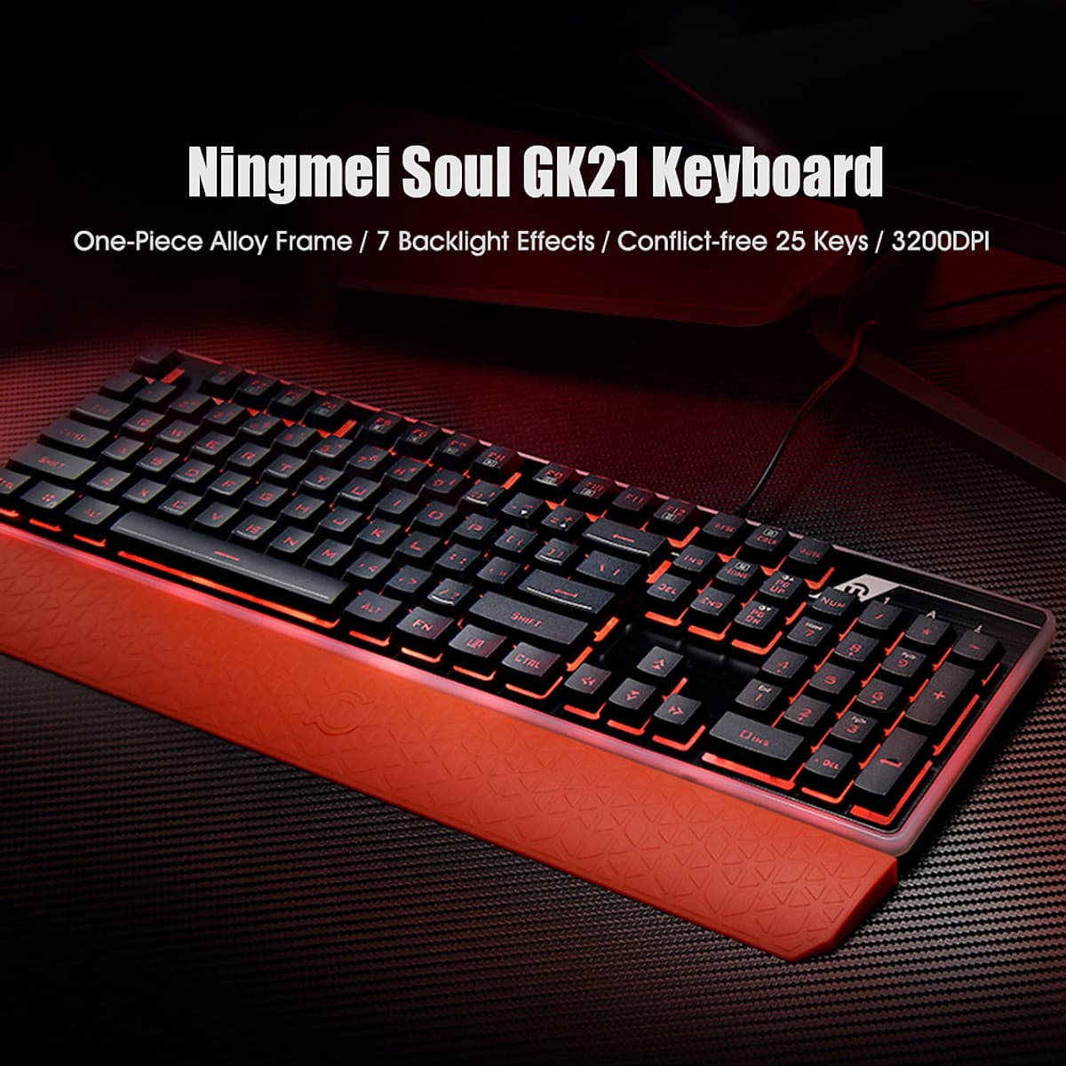 Xiaomi Youpin Ningmei Soul Keyboard and Mouse Combo GK21 Keyboard and GM21Mouse Set Mechanical Gaming Keyboard with LED