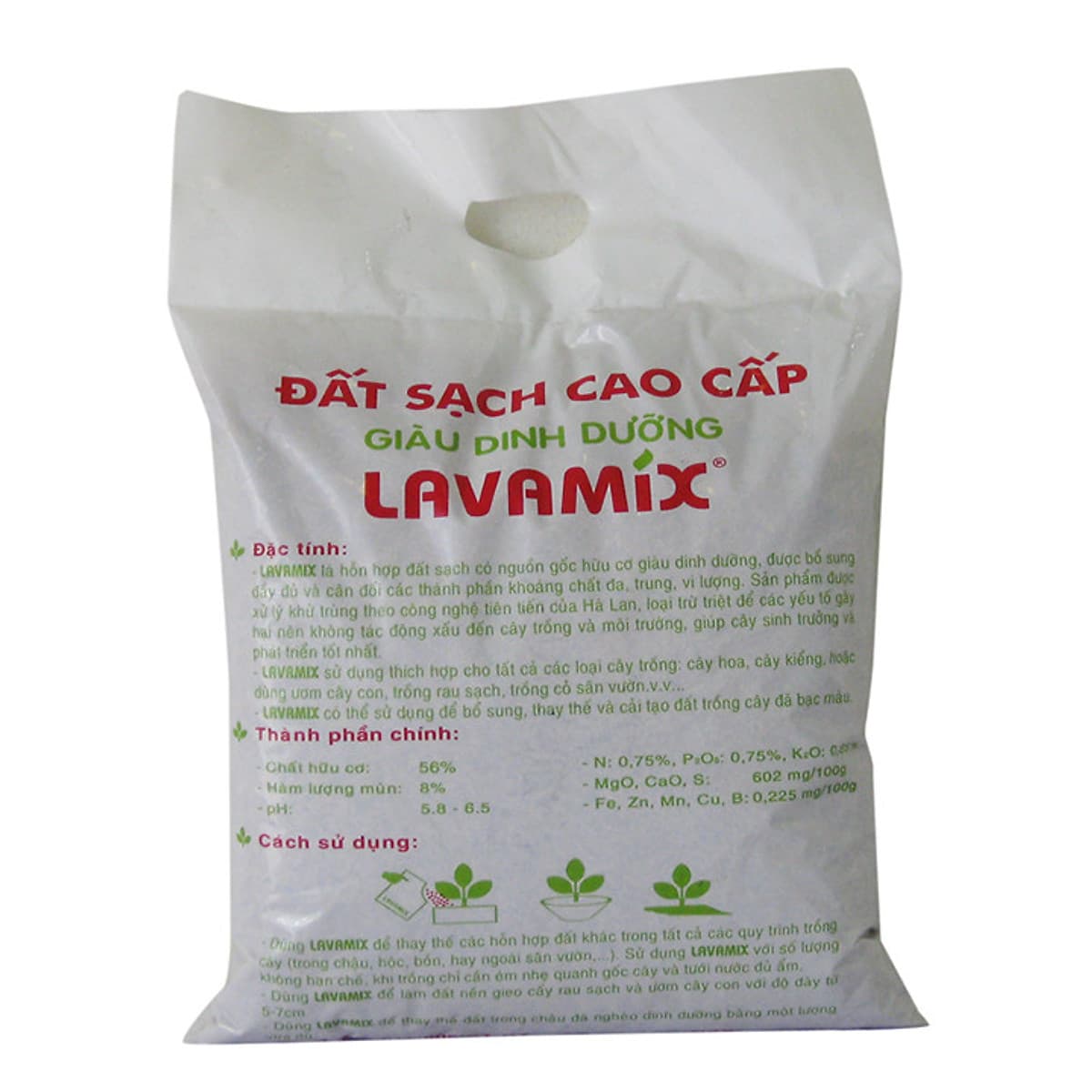 Đất hữu cơ trồng cây đa dụng ( 6.5 dm3 )