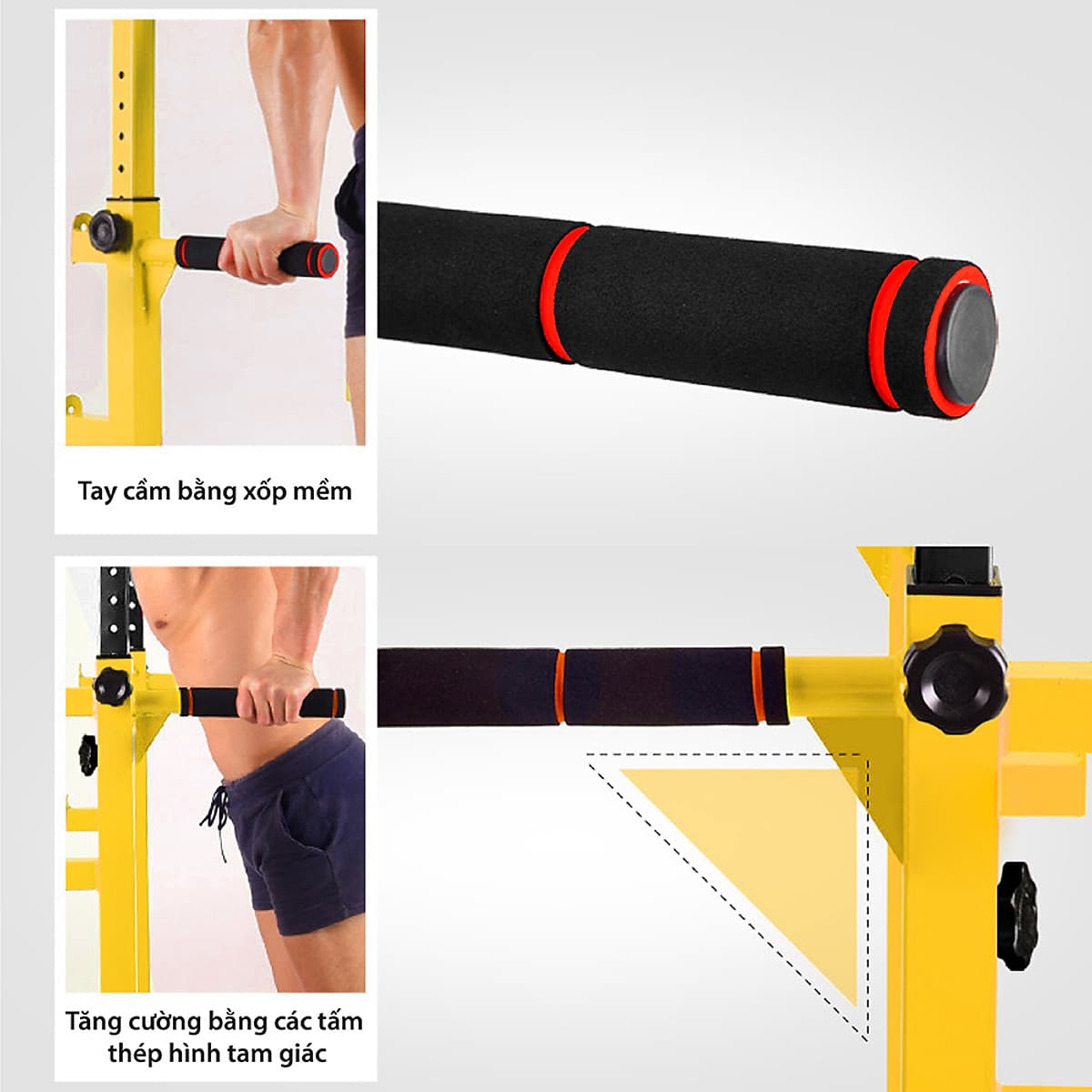 BG Bộ xà đơn, xà kép đa năng  cao 1m9 cao cấp CHINNING DIPPING (hàng nhập khẩu)