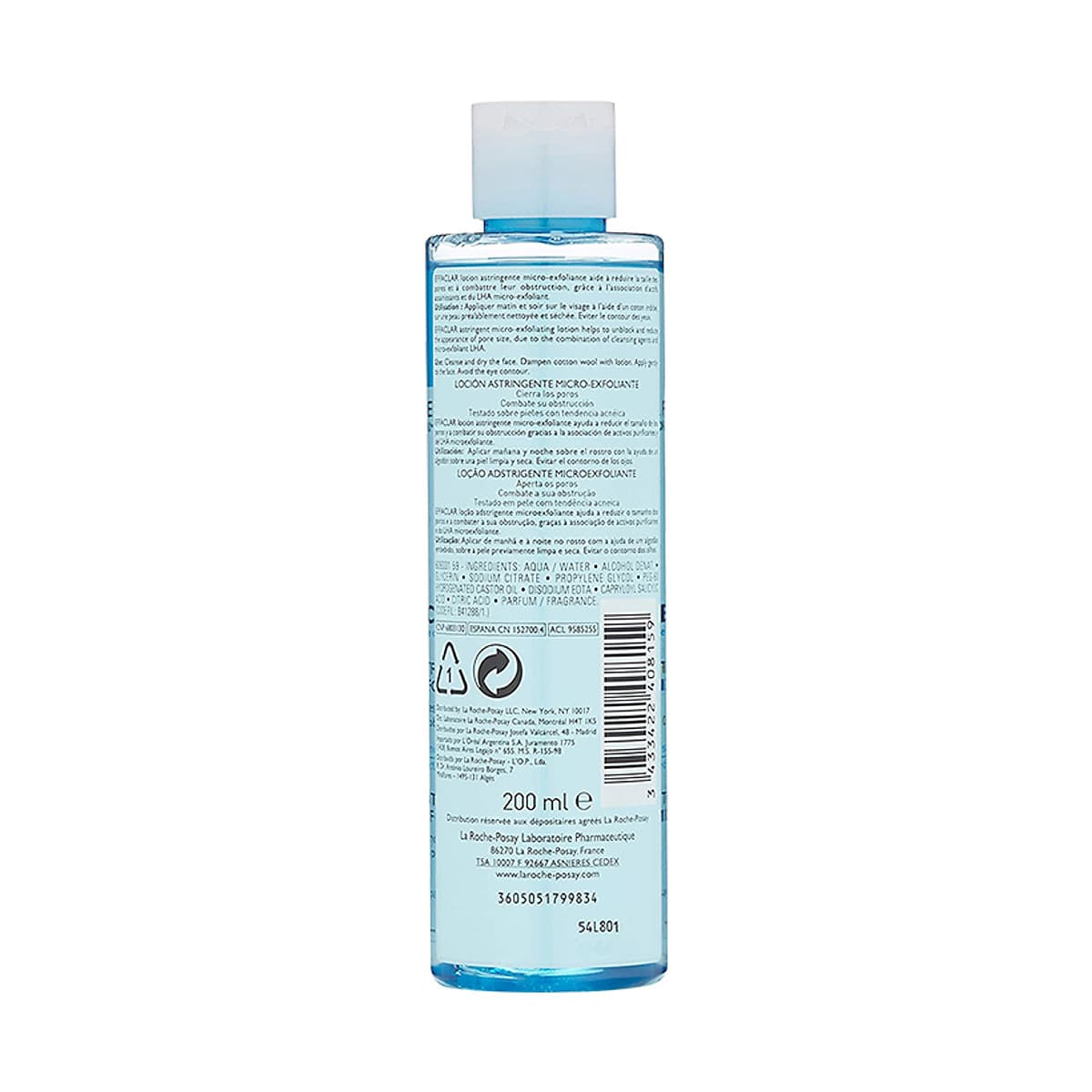 Nước cân bằng giàu khoáng dành cho da dầu La Roche Posay Effaclar Astringent Lotion 200ml 