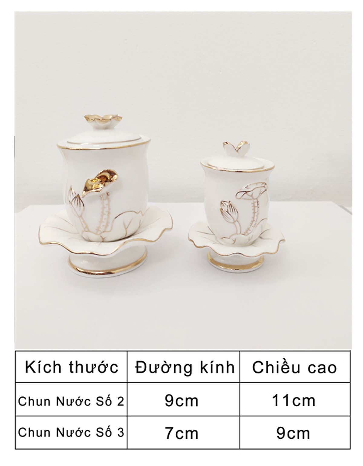 Đồ Thờ Cúng Bạch Ngọc Kim Sen
