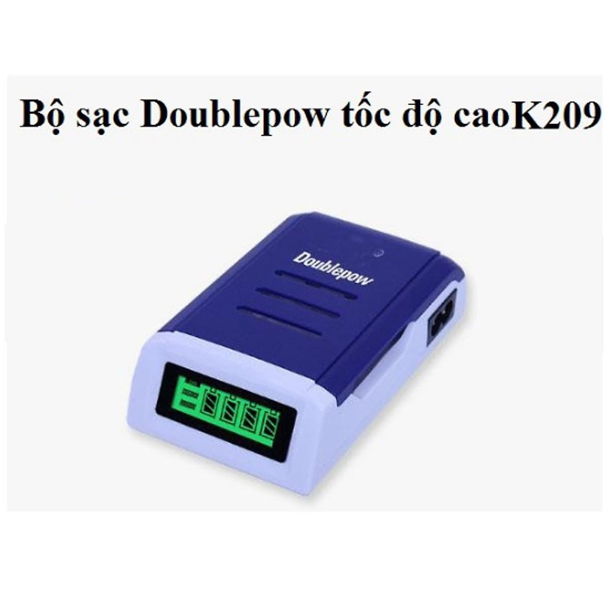  tự ngắt khi đầy Bộ Sạc Pin AA, AAA Tốc Độ Cao Hiển Thị Màn Hình LCD - K209 Doublepow 