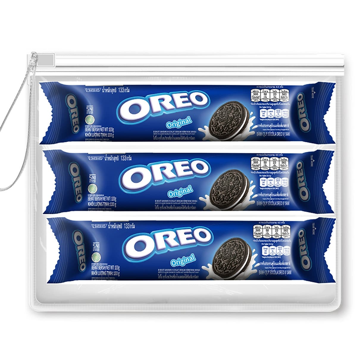 Combo 3 Bánh Quy Oreo Các Vị (133g)