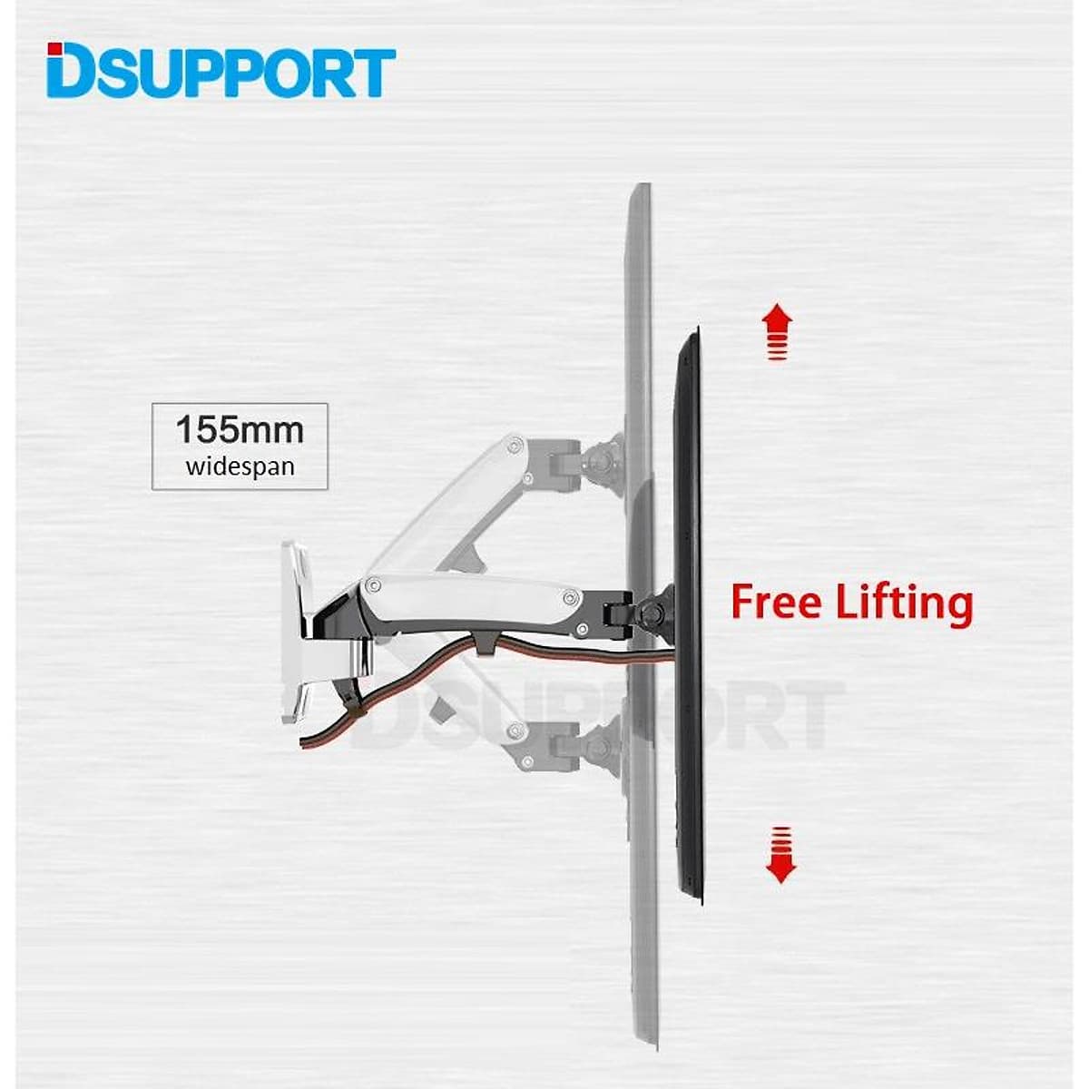 Giá treo tivi nhập khẩu NB F120 có thể nâng lên hạ xuống được 17-27 inch