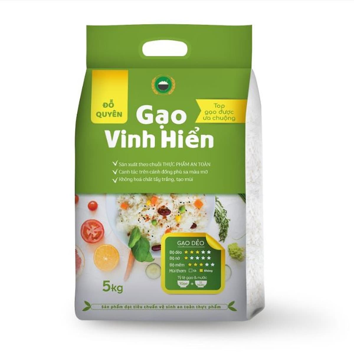 Gạo Quê Dẻo Vừa Đỗ Quyên (5kg)