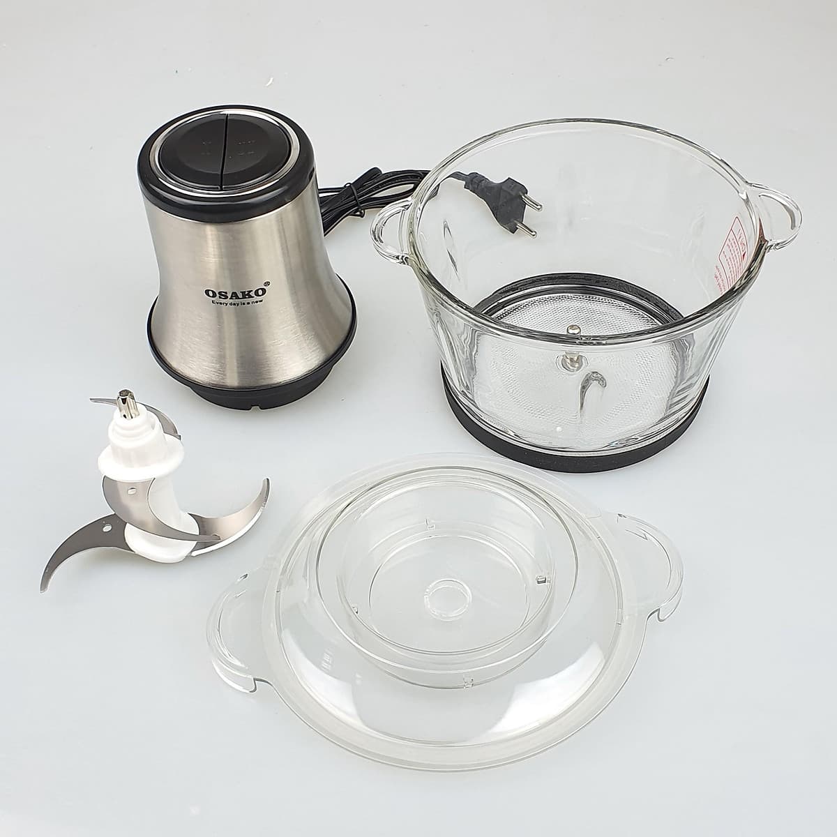 Máy xay thịt cá OSAKO, bộ dao 4 lưỡi-Hàng chính hãng