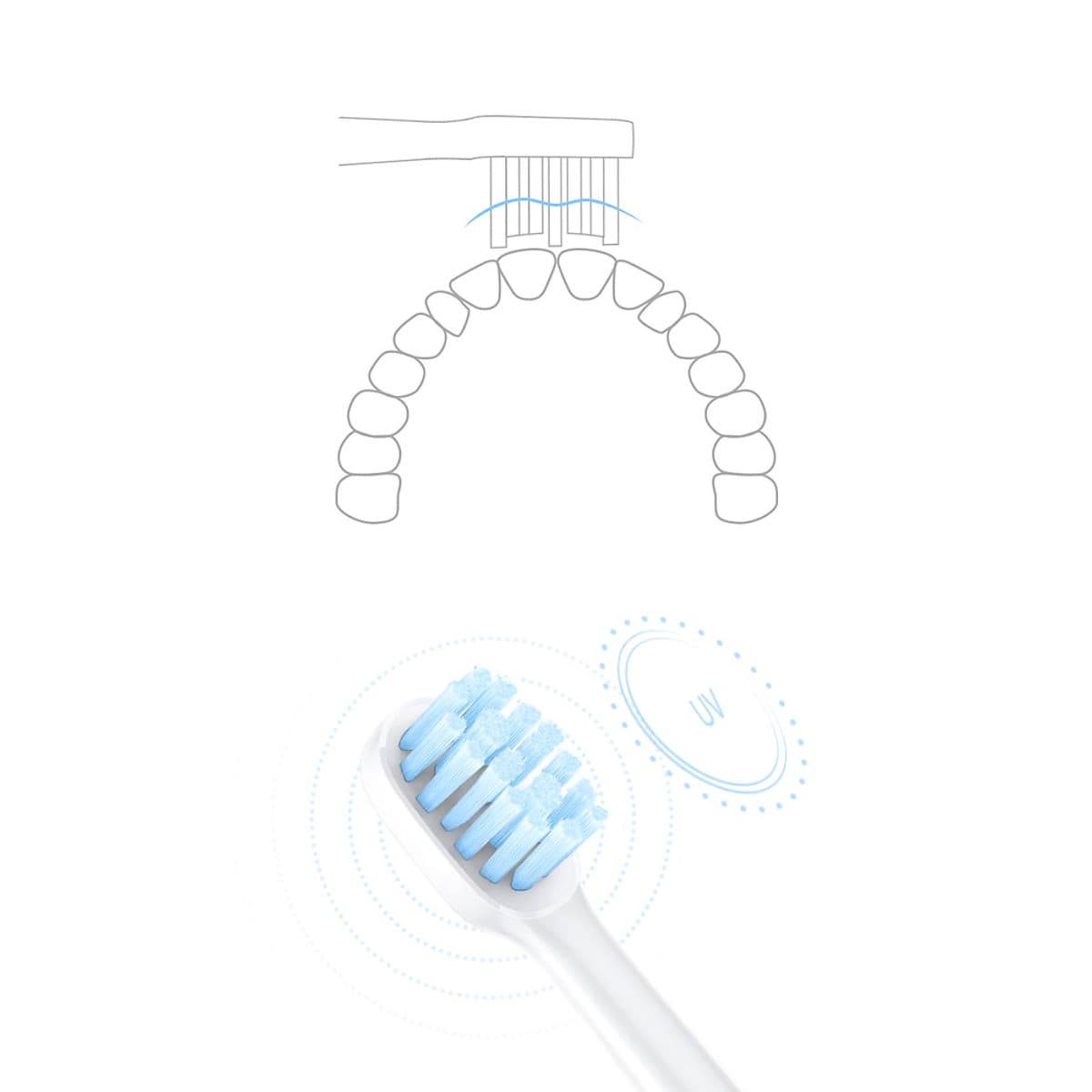Đầu Thay Thế Bàn Chải Điện Xiaomi MiJia Sonic (3 Cái)