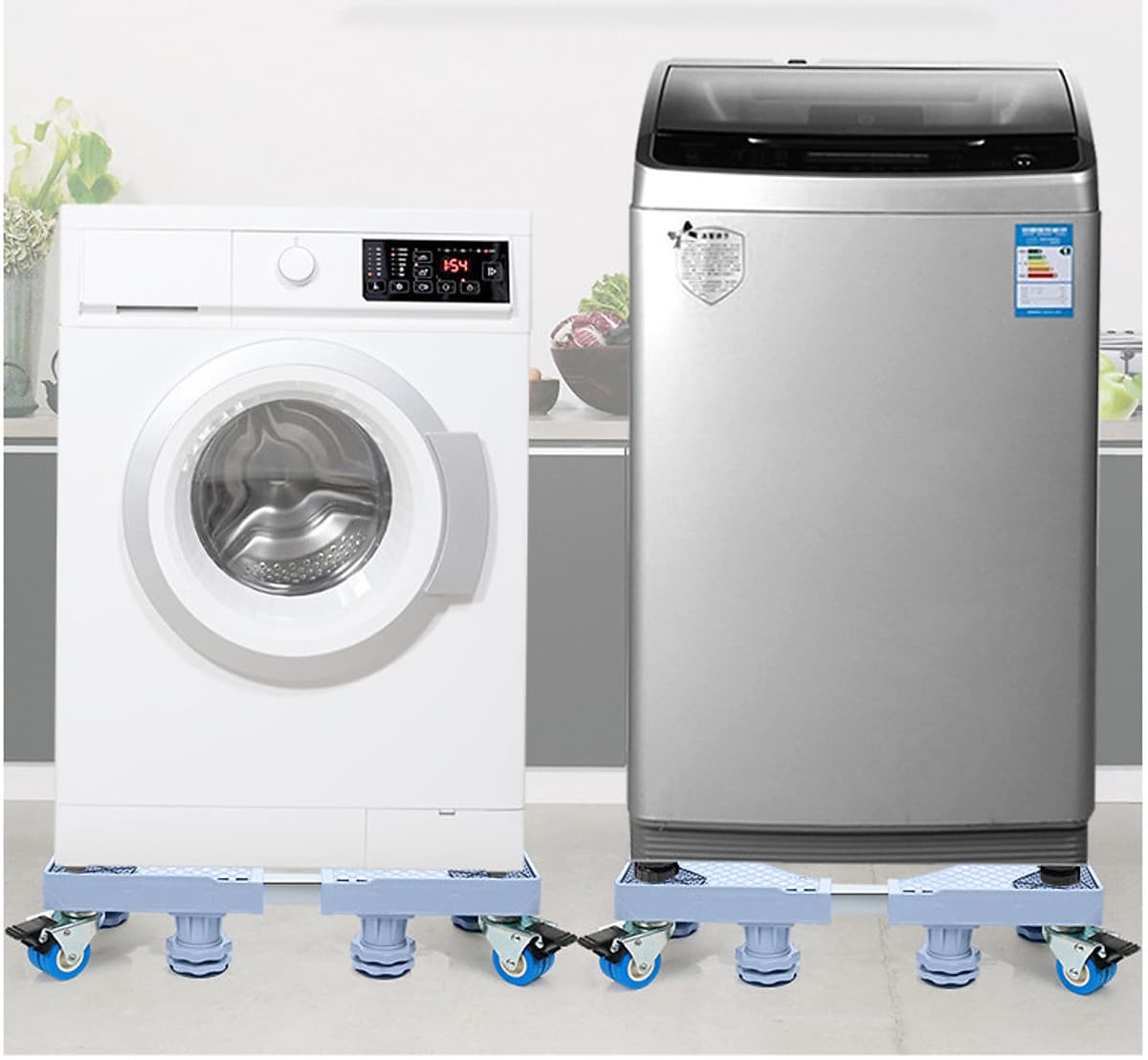 Chân đế máy giặt tủ lạnh inox cao cấp tải trọng 1000kg - hàng nhập khẩu