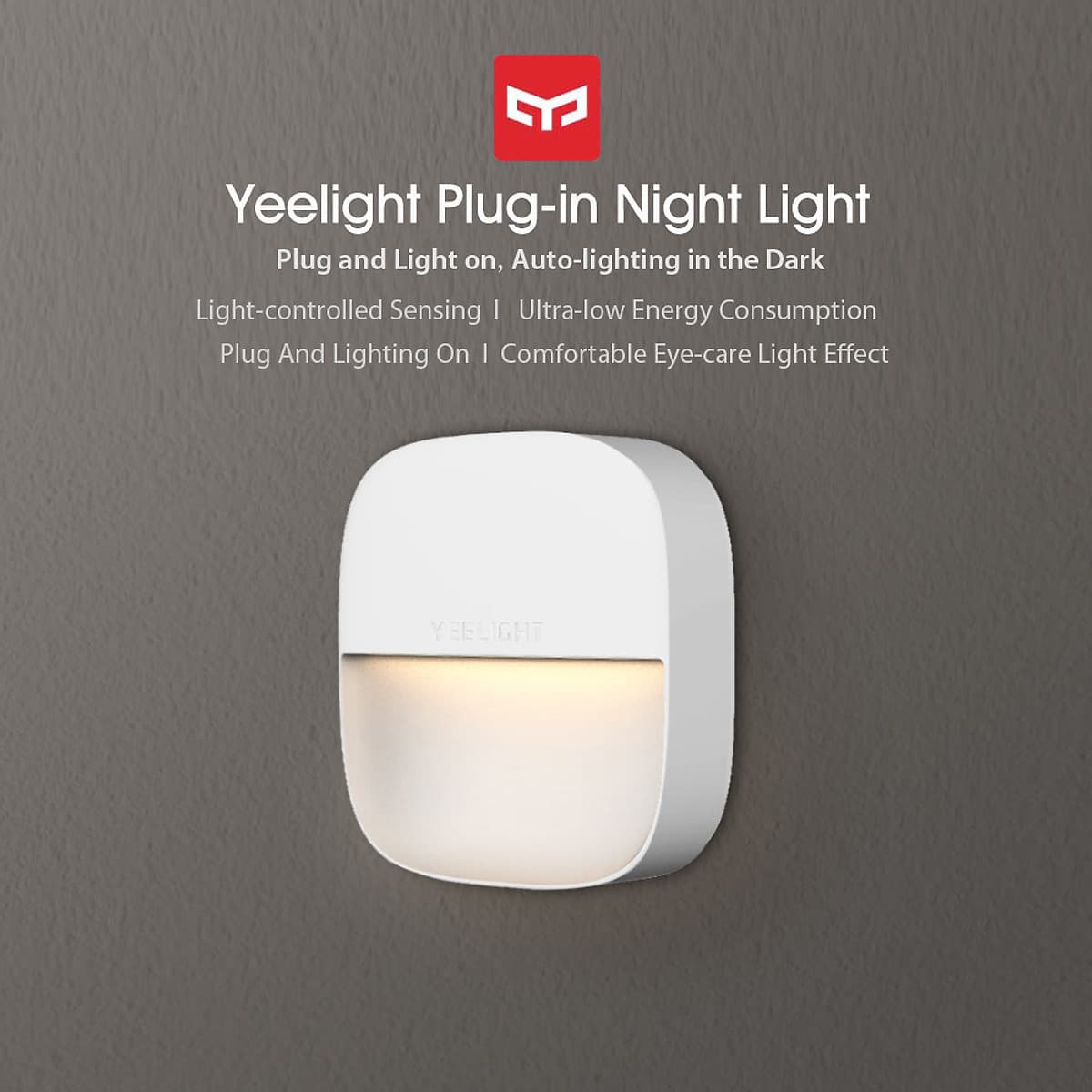 Xiaomi Yeelight Night Light LED  Wall Plug-in Lamp Controlled Infrared Motion Sensor Induction Sleep Light For Hallway