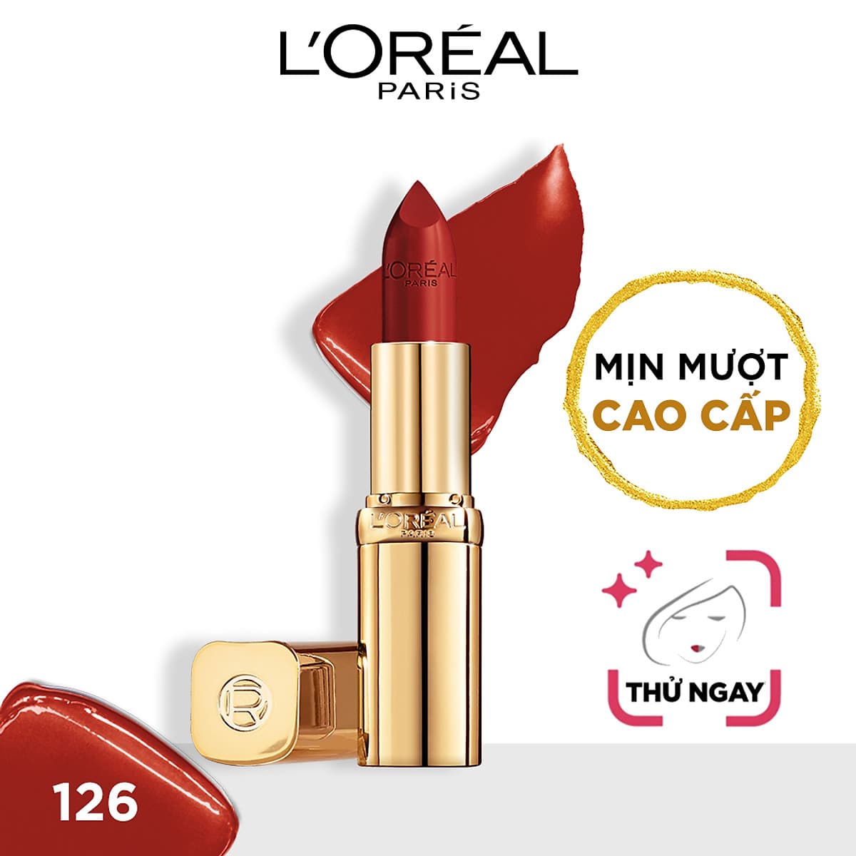 Son satin mịn mượt cao cấp L'Oreal Paris Color Riche Le Rouge 3.7g 