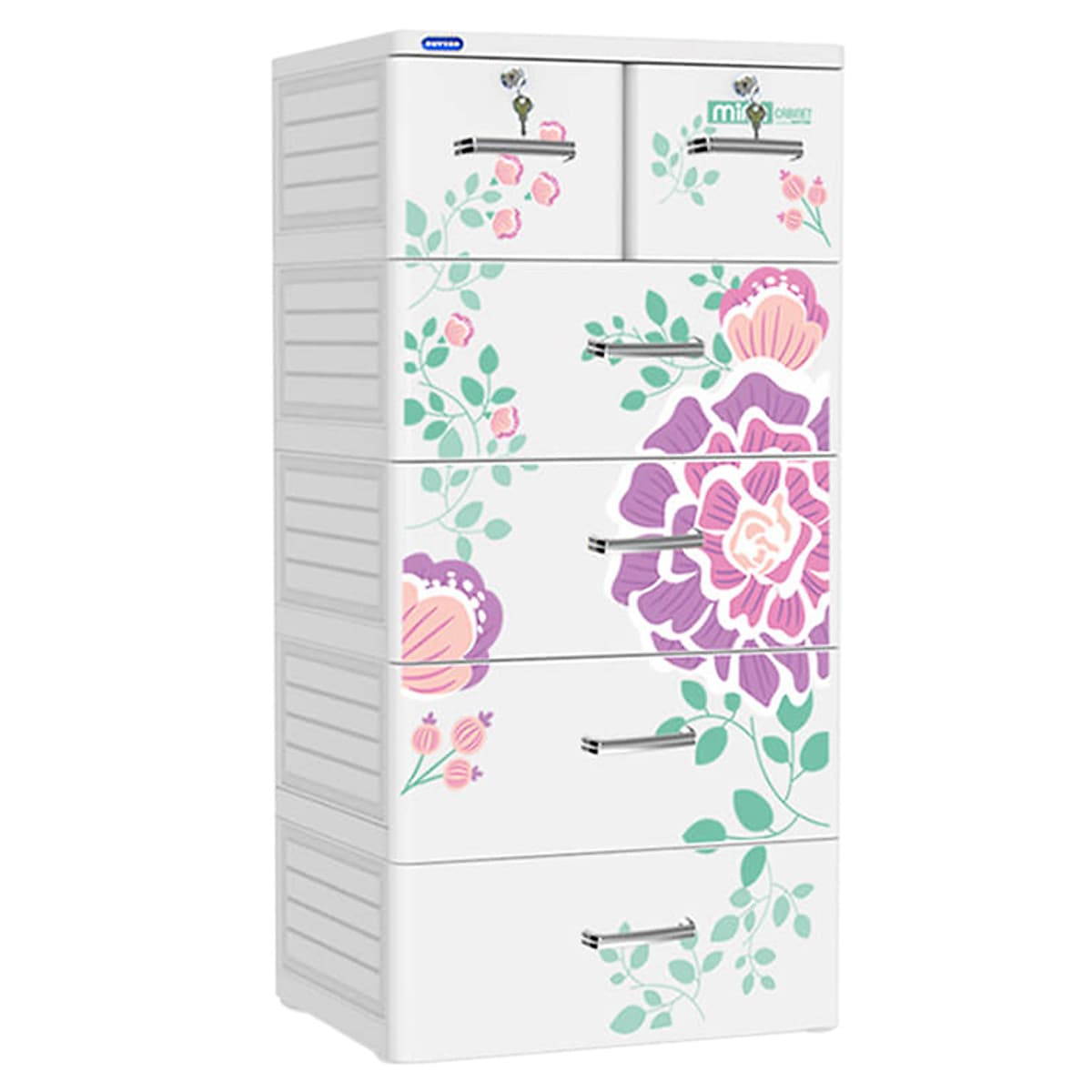 Tủ Mina 5 ngăn Duy Tân (Họa tiết ngẫu nhiên)