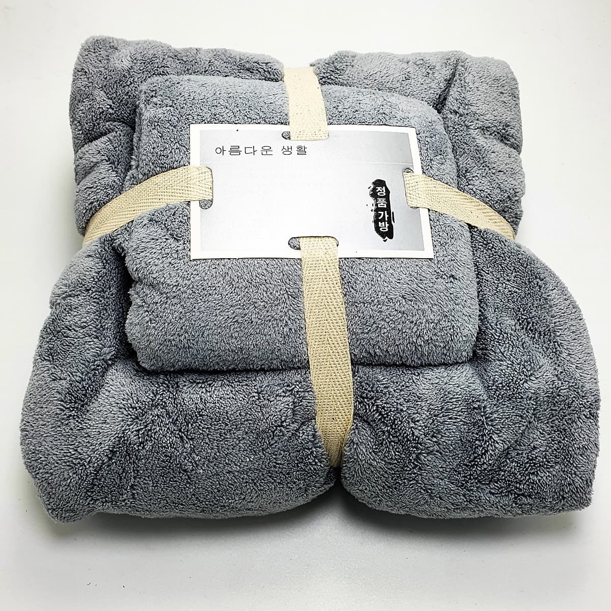 Combo 2 Khăn Tắm Hàn Quốc Cotton Siêu Mịn - Hàng Nhập Khẩu