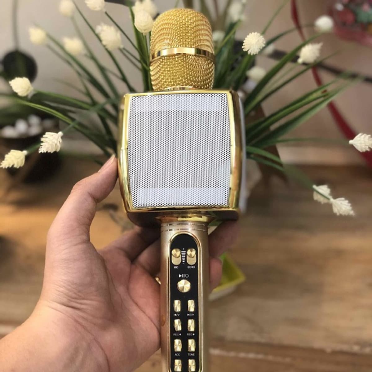 Mic Karaoke YS-91 Micro Karaoke kèm Loa Bluetooth 3 trong 1 nhiều hiệu ứng