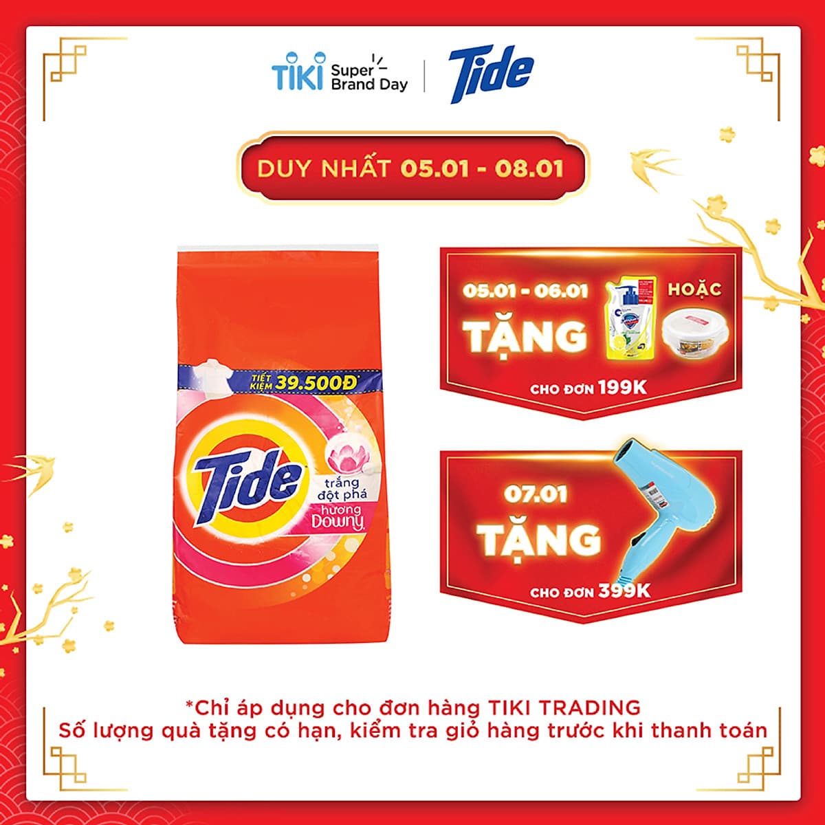 Bột Giặt Tide Hương Downy (5kg)