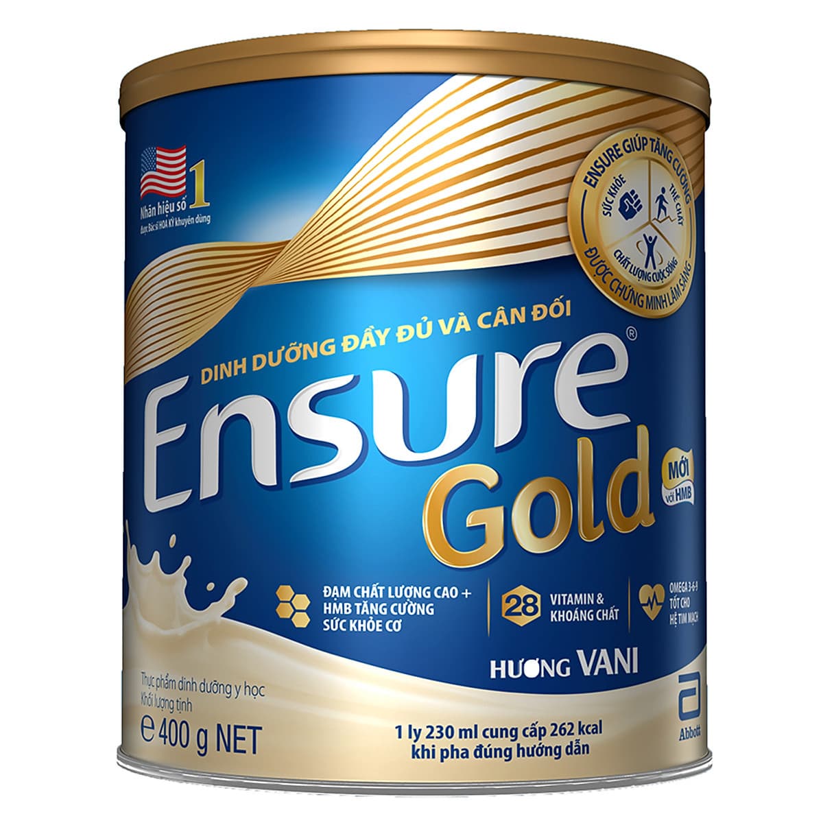 Sữa Bột Abbott Ensure Gold ESS Dinh Dưỡng Đầy Đủ Và Cân Đối (400g)
