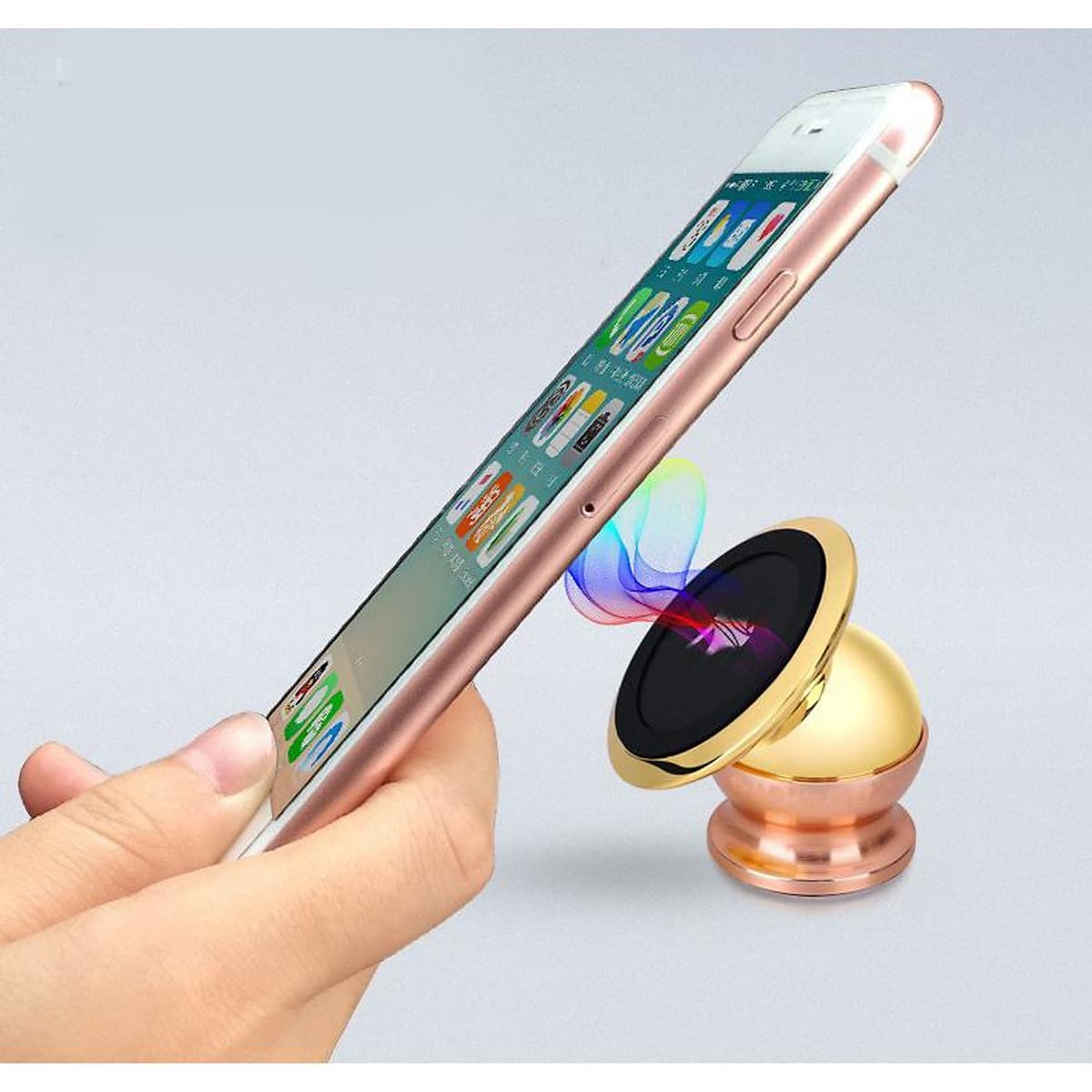Giá Đỡ Điện Thoại Đế Hit Nam Châm Xoay 360 Độ Trên Xe Hơi, Ô Tô